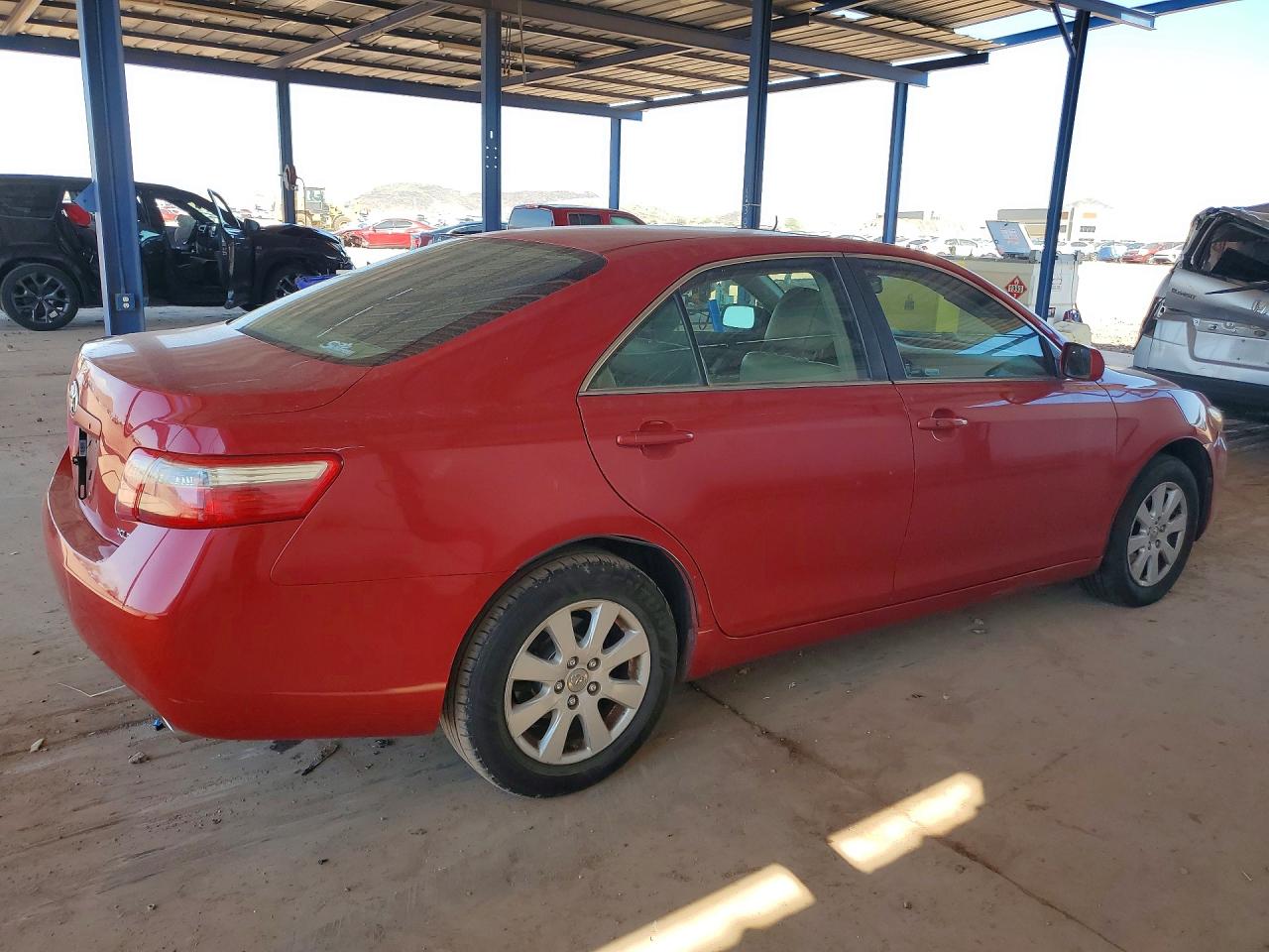 2007 Toyota Camry Xle V6 Red vin: 4T1BK46K27U004570
