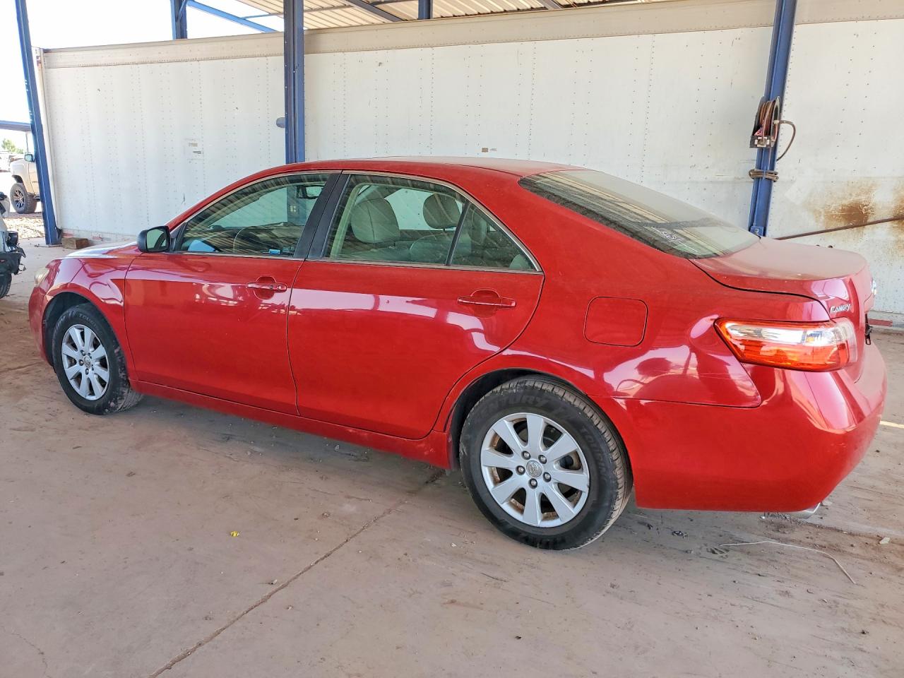 2007 Toyota Camry Xle V6 Red vin: 4T1BK46K27U004570
