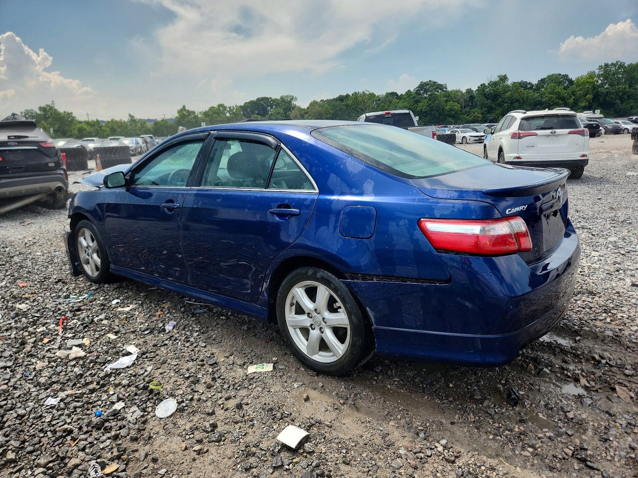 2007 Toyota Camry Se V6 Blue vin: 4T1BK46K27U004598