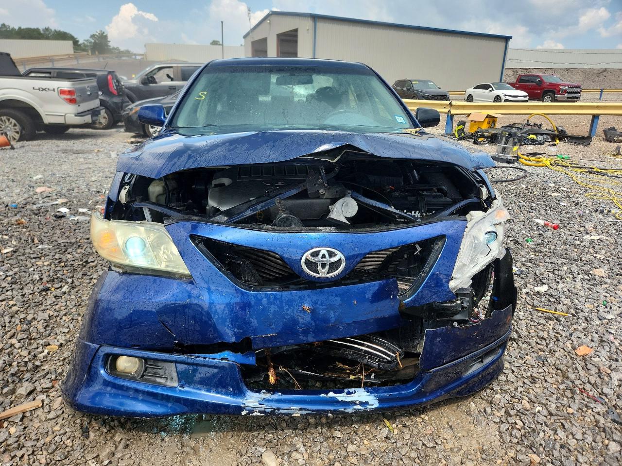2007 Toyota Camry Se V6 Blue vin: 4T1BK46K27U004598