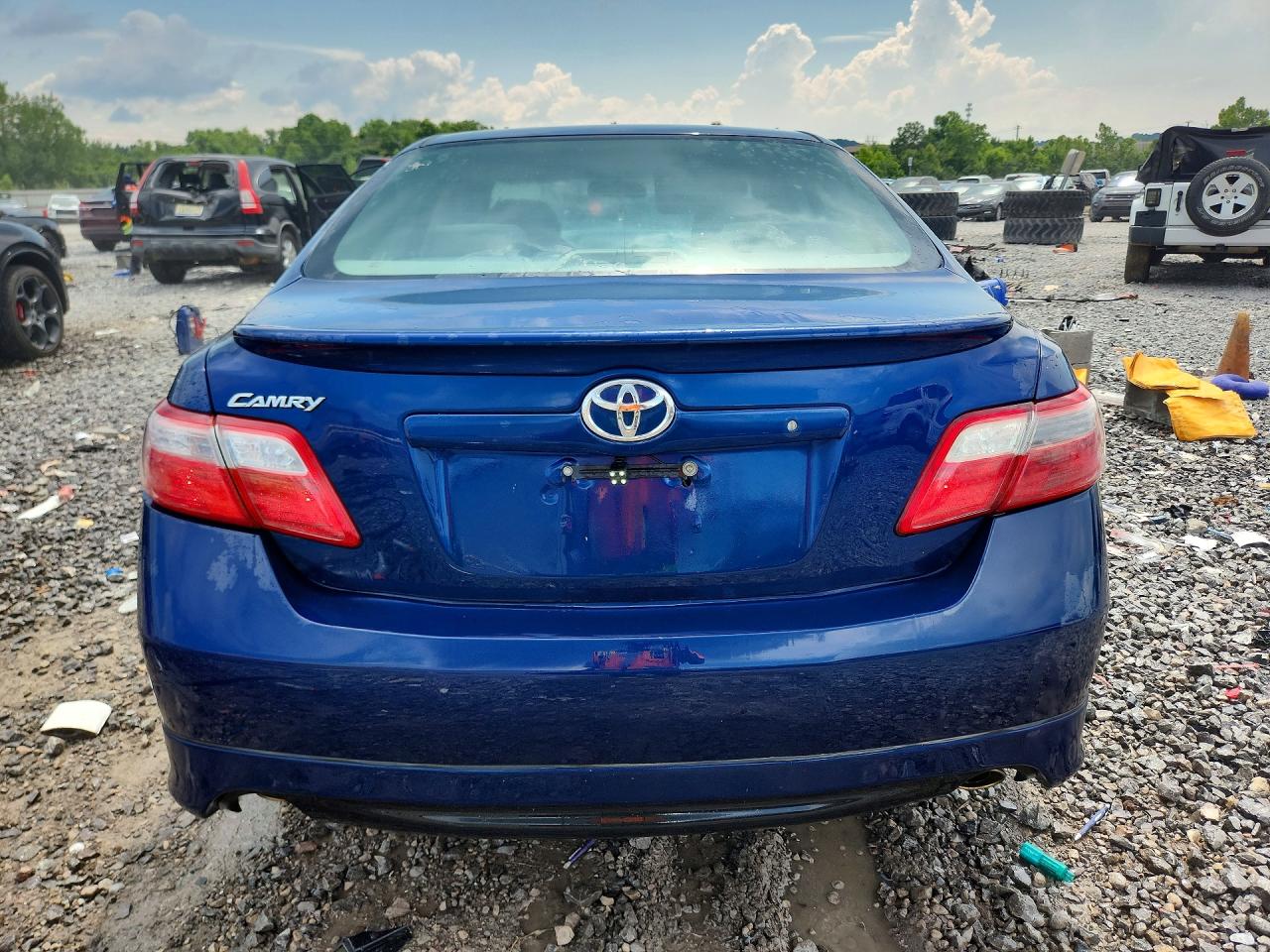 2007 Toyota Camry Se V6 Blue vin: 4T1BK46K27U004598
