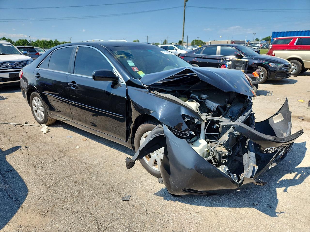 2007 Toyota Camry Xle V6 Black vin: 4T1BK46K27U009509