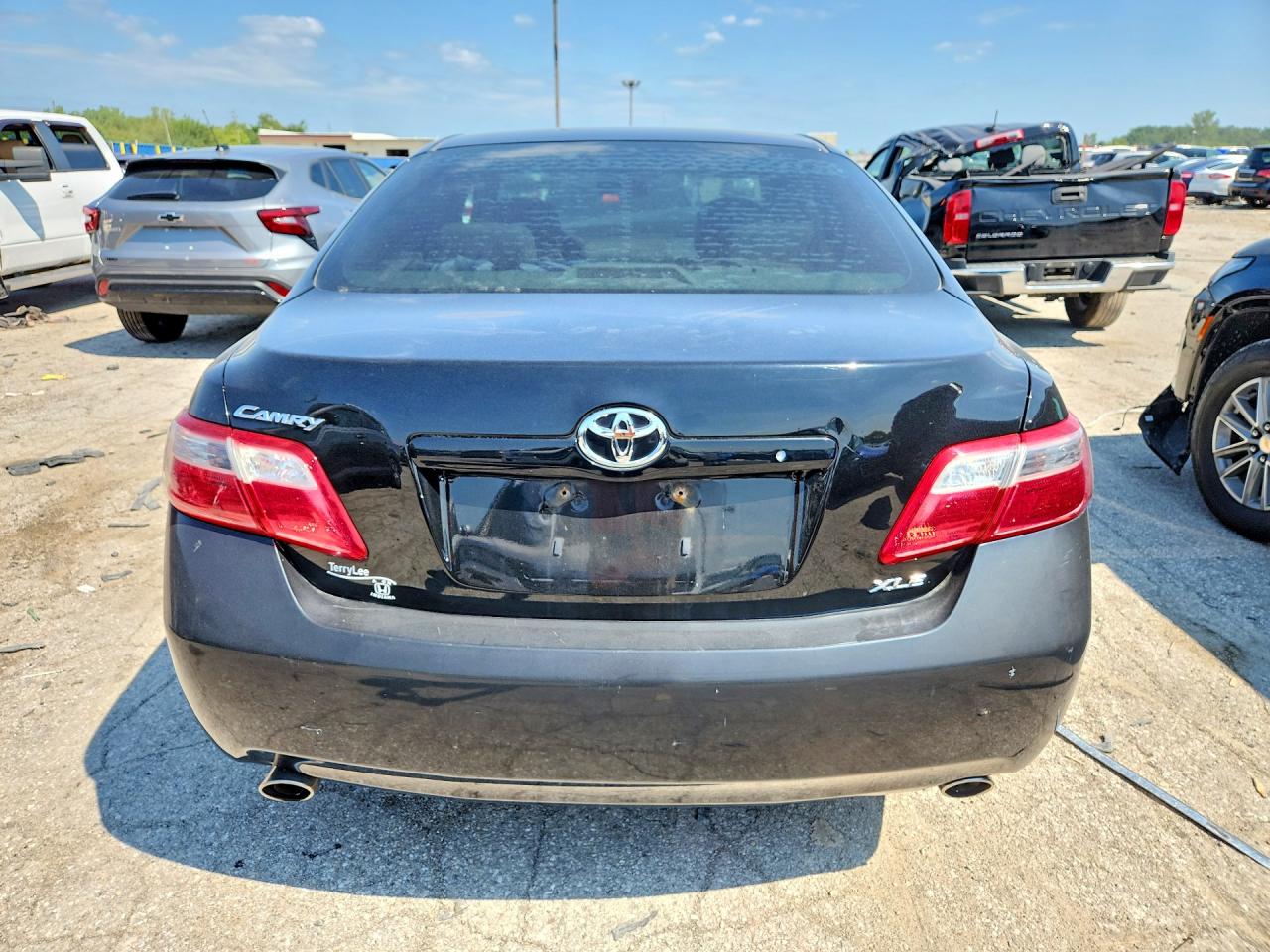 2007 Toyota Camry Xle V6 Black vin: 4T1BK46K27U009509