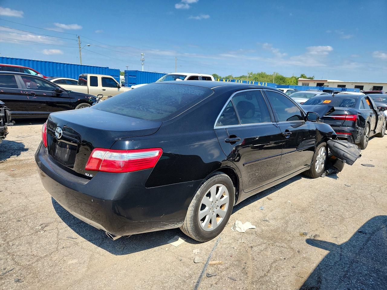2007 Toyota Camry Xle V6 Black vin: 4T1BK46K27U009509
