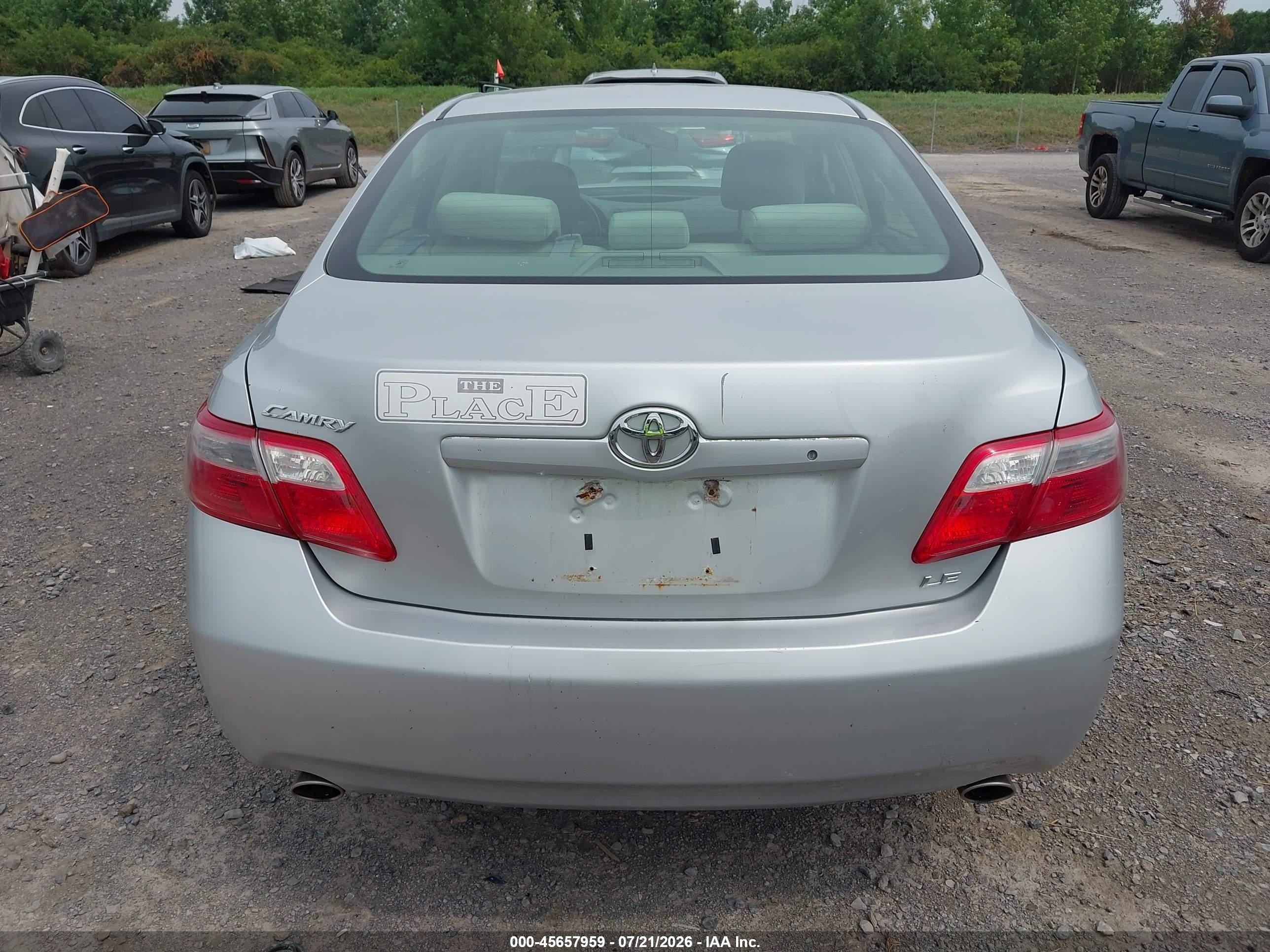 2007 Toyota Camry Le V6 Серебряный vin: 4T1BK46K27U050027