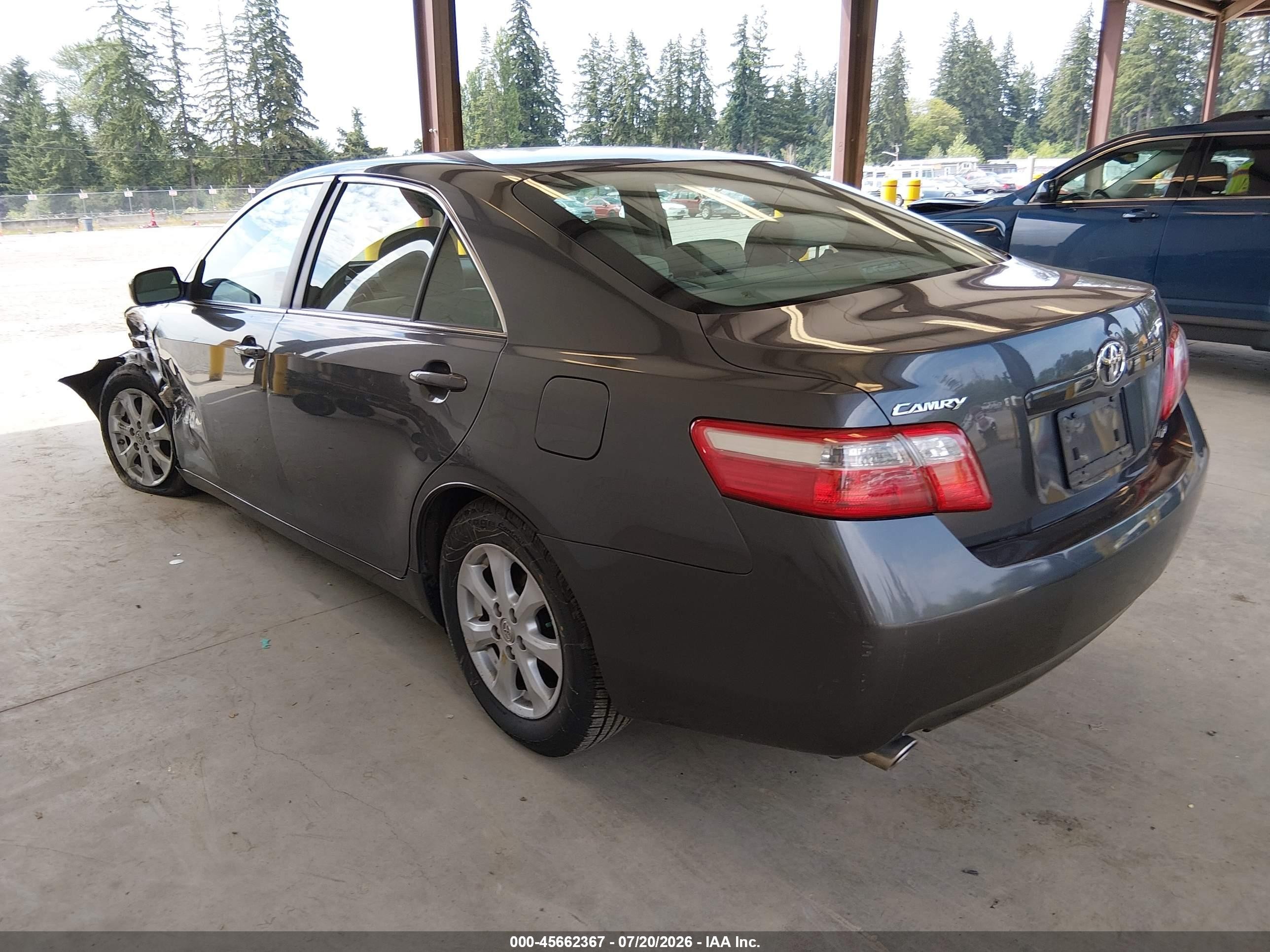 2007 Toyota Camry Le V6 Blue vin: 4T1BK46K27U510304