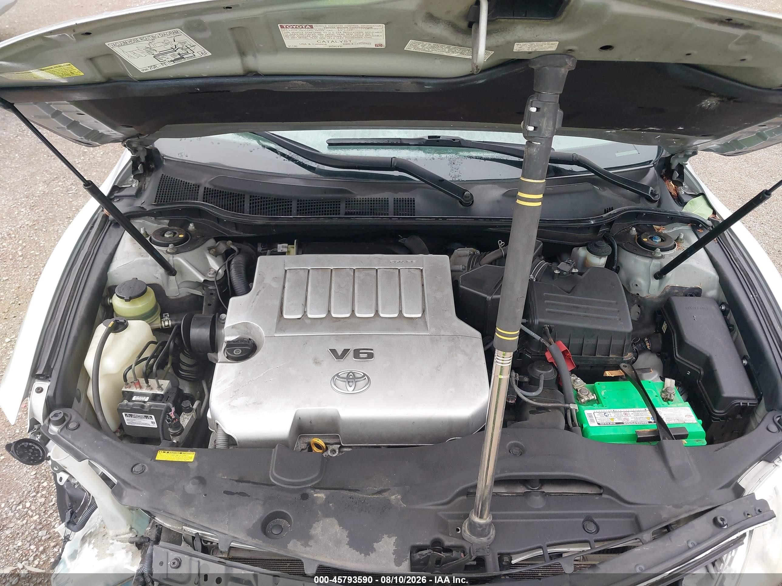 2007 Toyota Camry Xle V6 Silver vin: 4T1BK46K27U519052