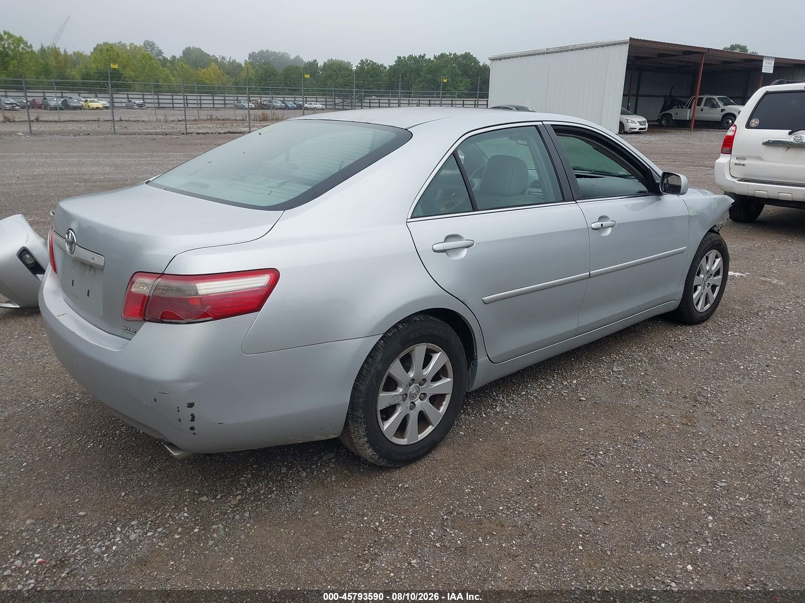2007 Toyota Camry Xle V6 Silver vin: 4T1BK46K27U519052