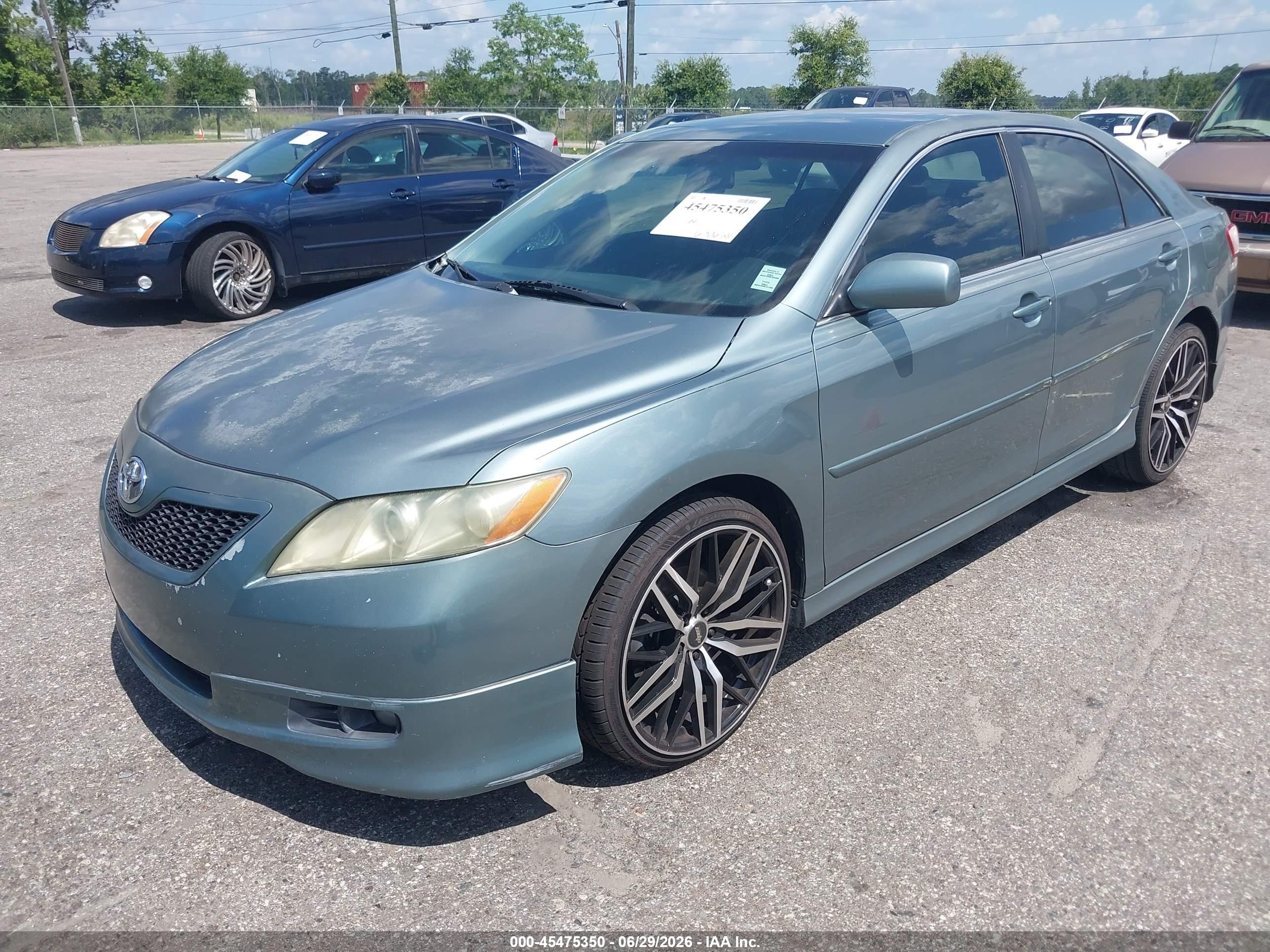 2007 Toyota Camry Se V6 Blue vin: 4T1BK46K27U530729