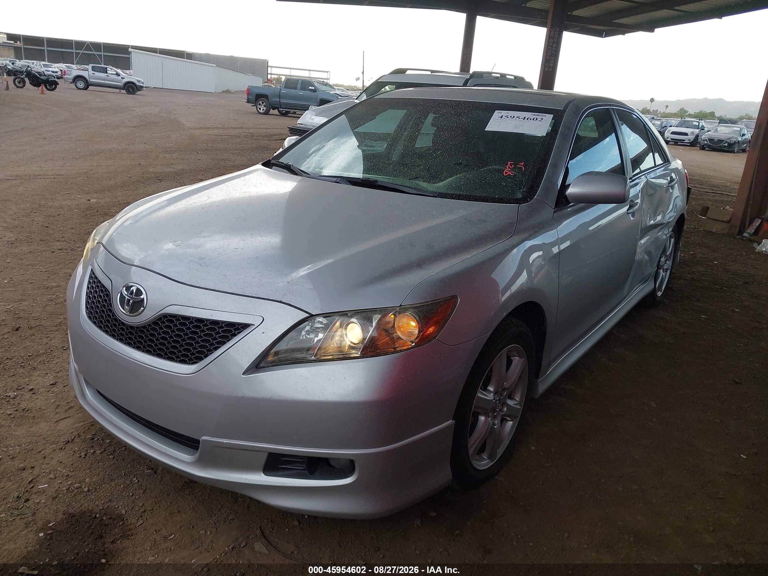 2007 Toyota Camry Se V6 Silver vin: 4T1BK46K27U535803