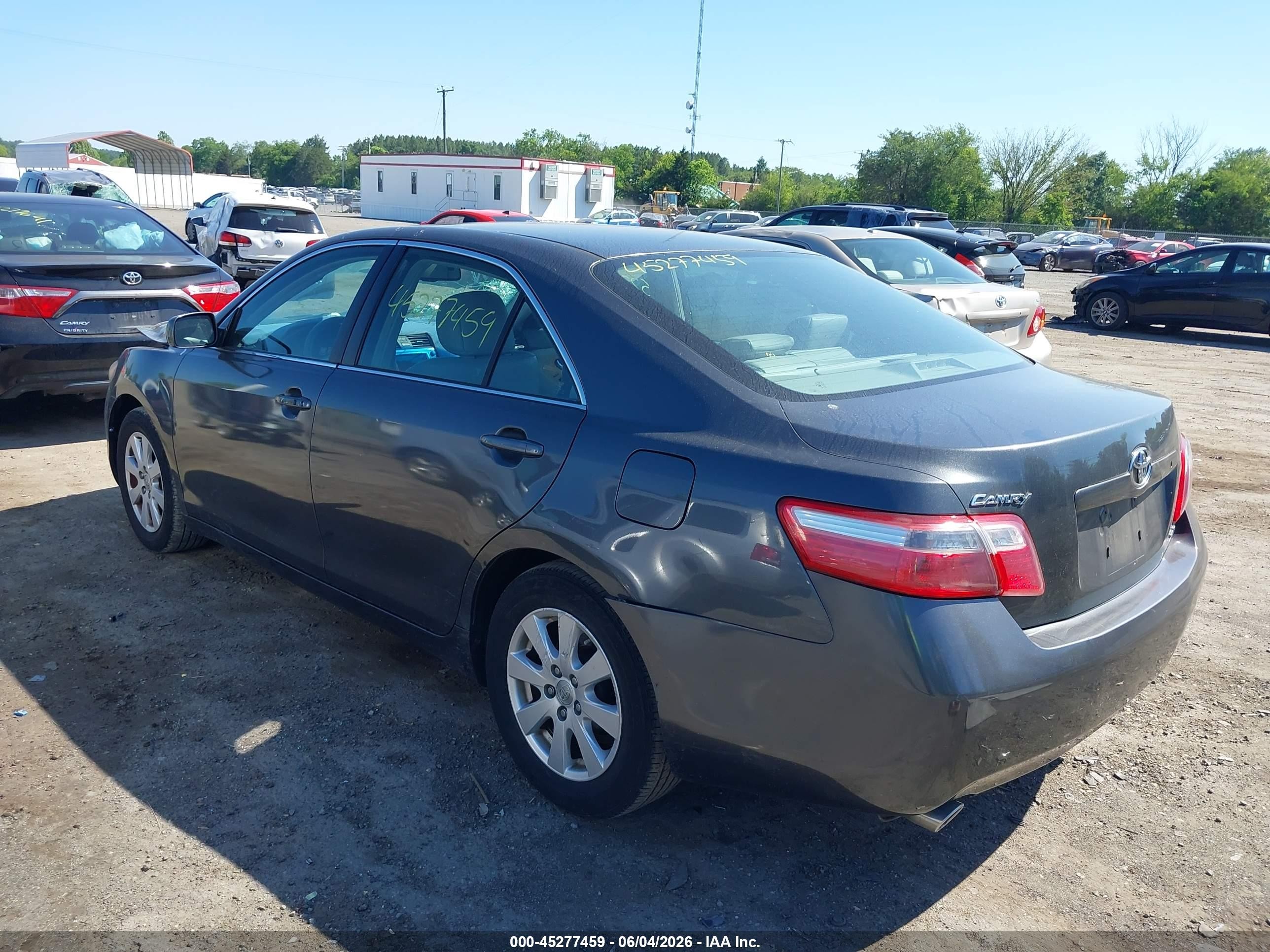 2007 Toyota Camry Xle V6 Gray vin: 4T1BK46K27U537518