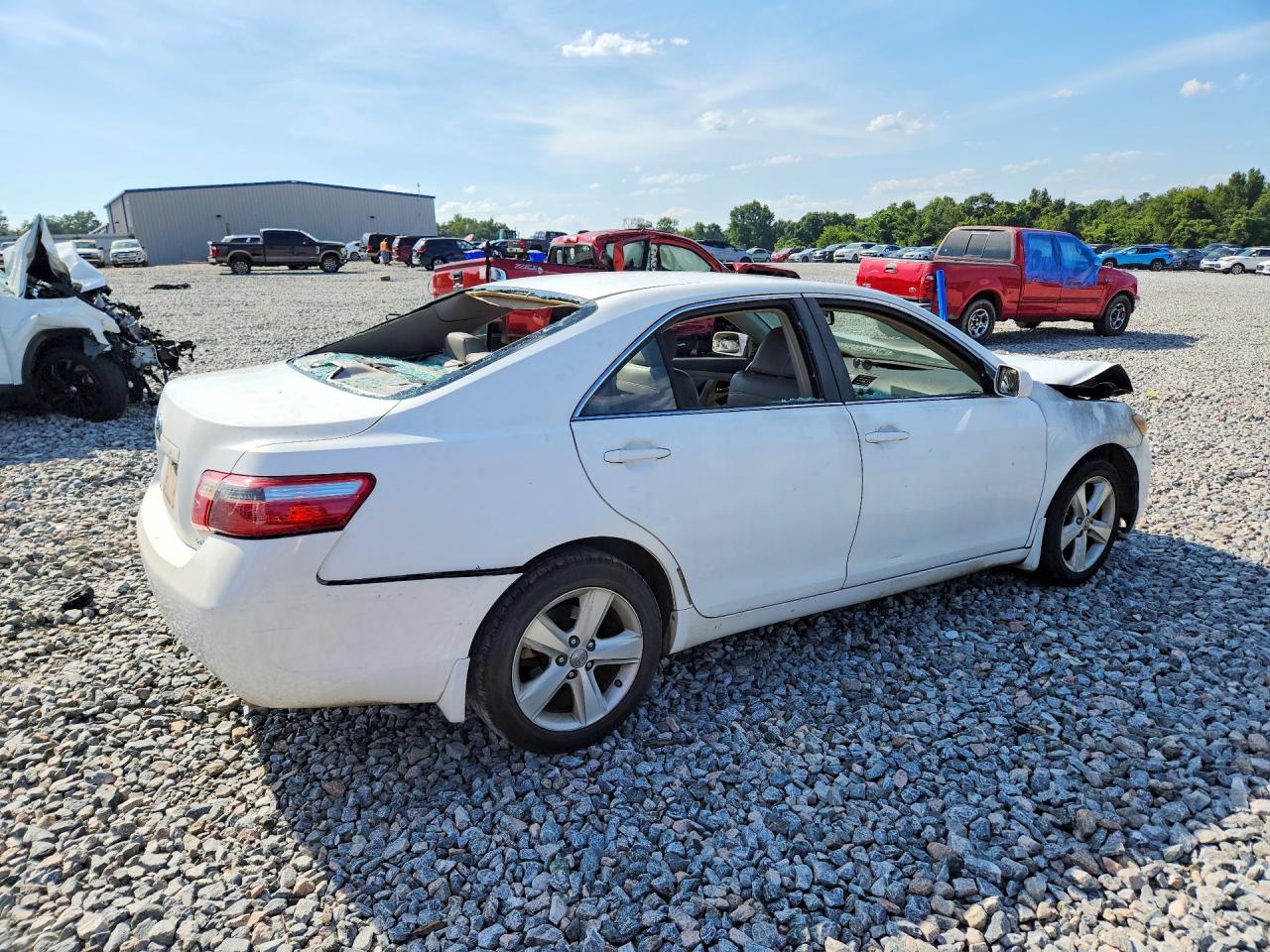 2007 Toyota Camry Xle V6 White vin: 4T1BK46K27U545585