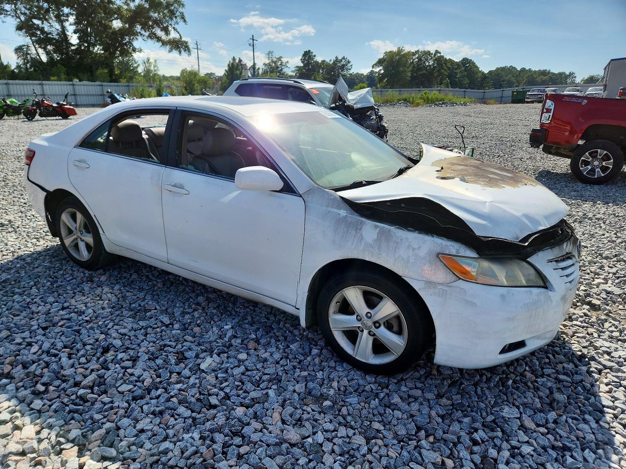 2007 Toyota Camry Xle V6 White vin: 4T1BK46K27U545585