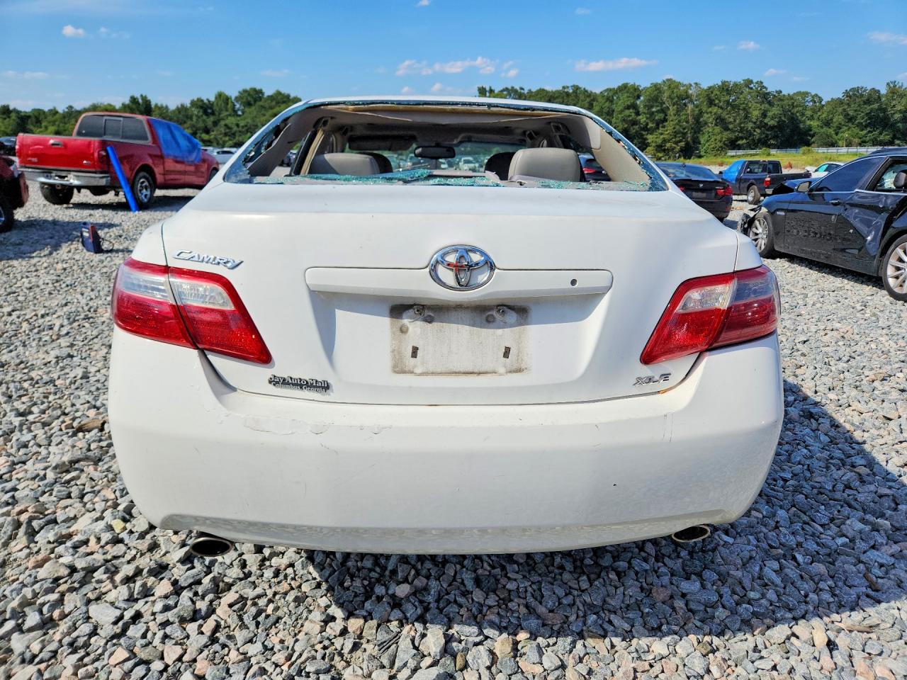2007 Toyota Camry Xle V6 White vin: 4T1BK46K27U545585