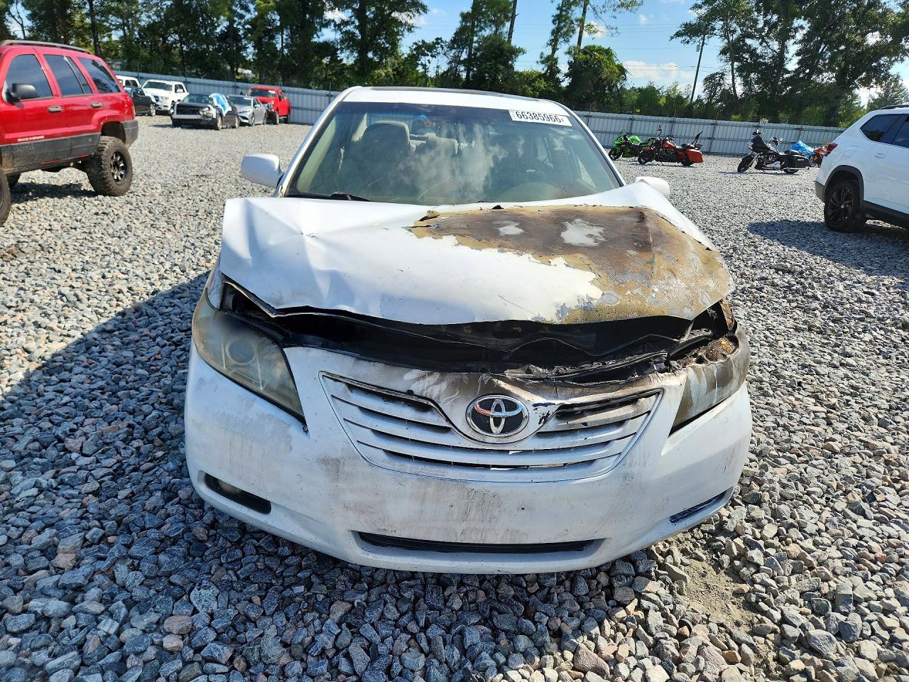 2007 Toyota Camry Xle V6 White vin: 4T1BK46K27U545585