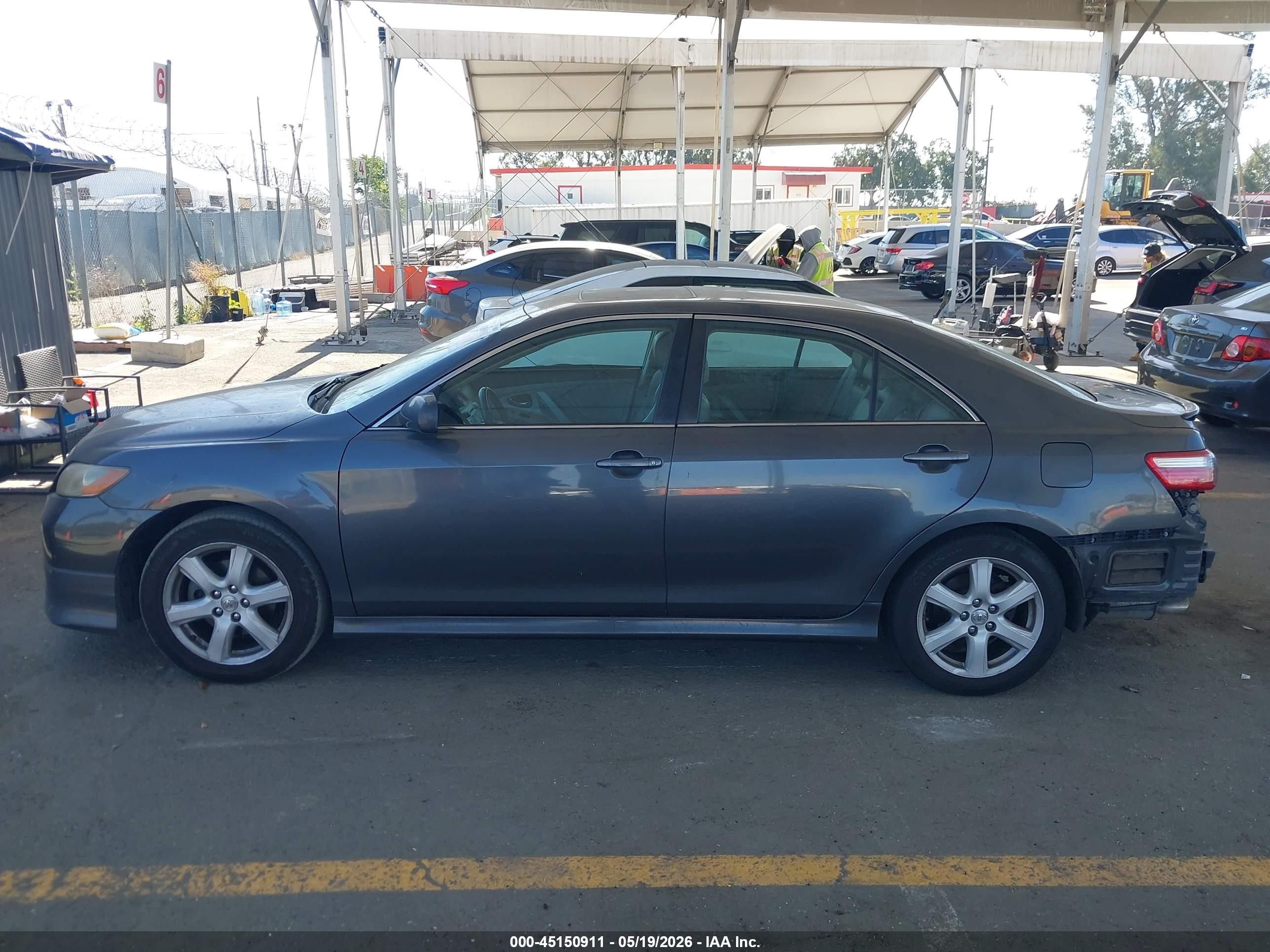 2007 Toyota Camry Se V6 Gray vin: 4T1BK46K27U551225