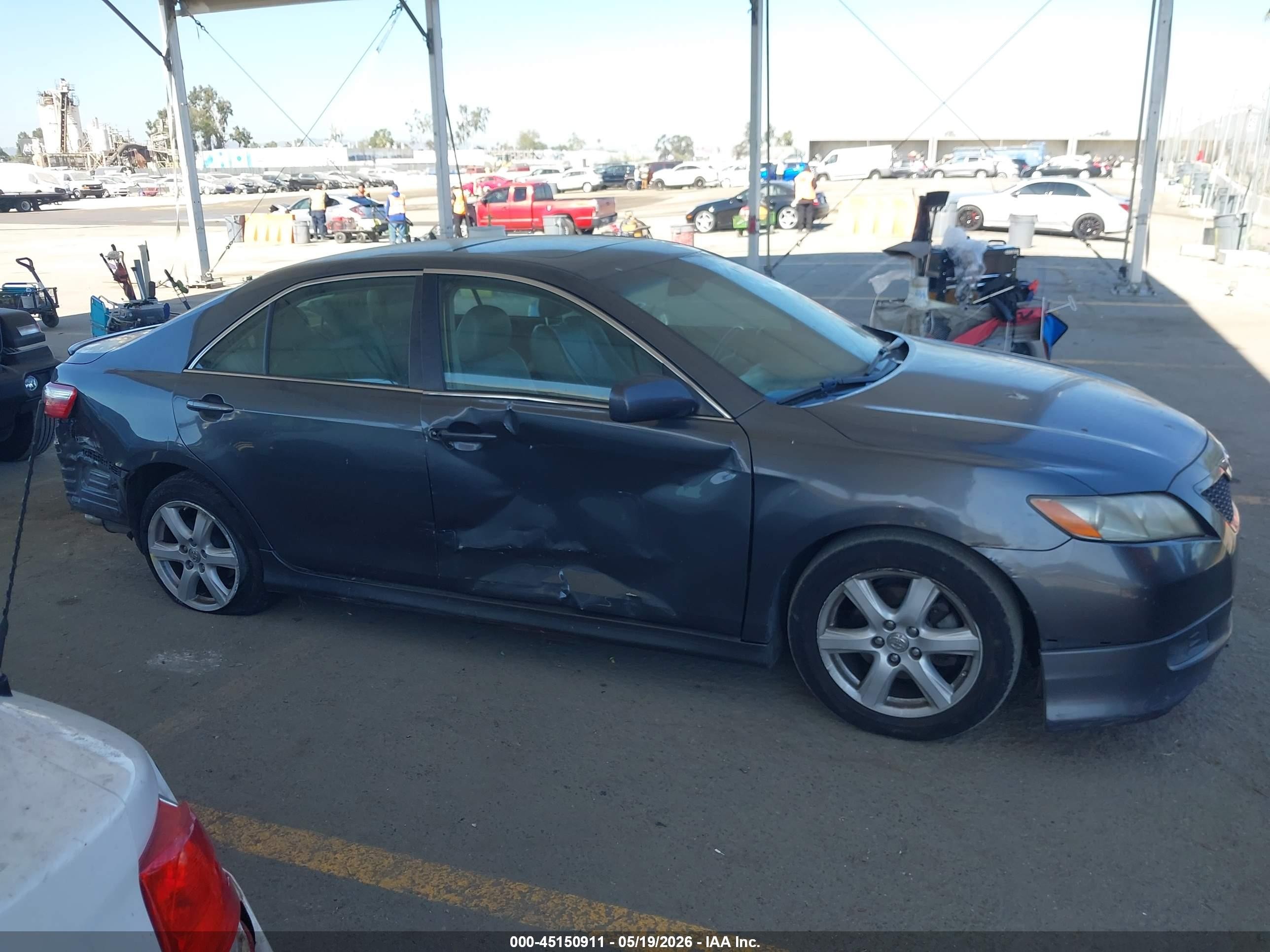 2007 Toyota Camry Se V6 Gray vin: 4T1BK46K27U551225