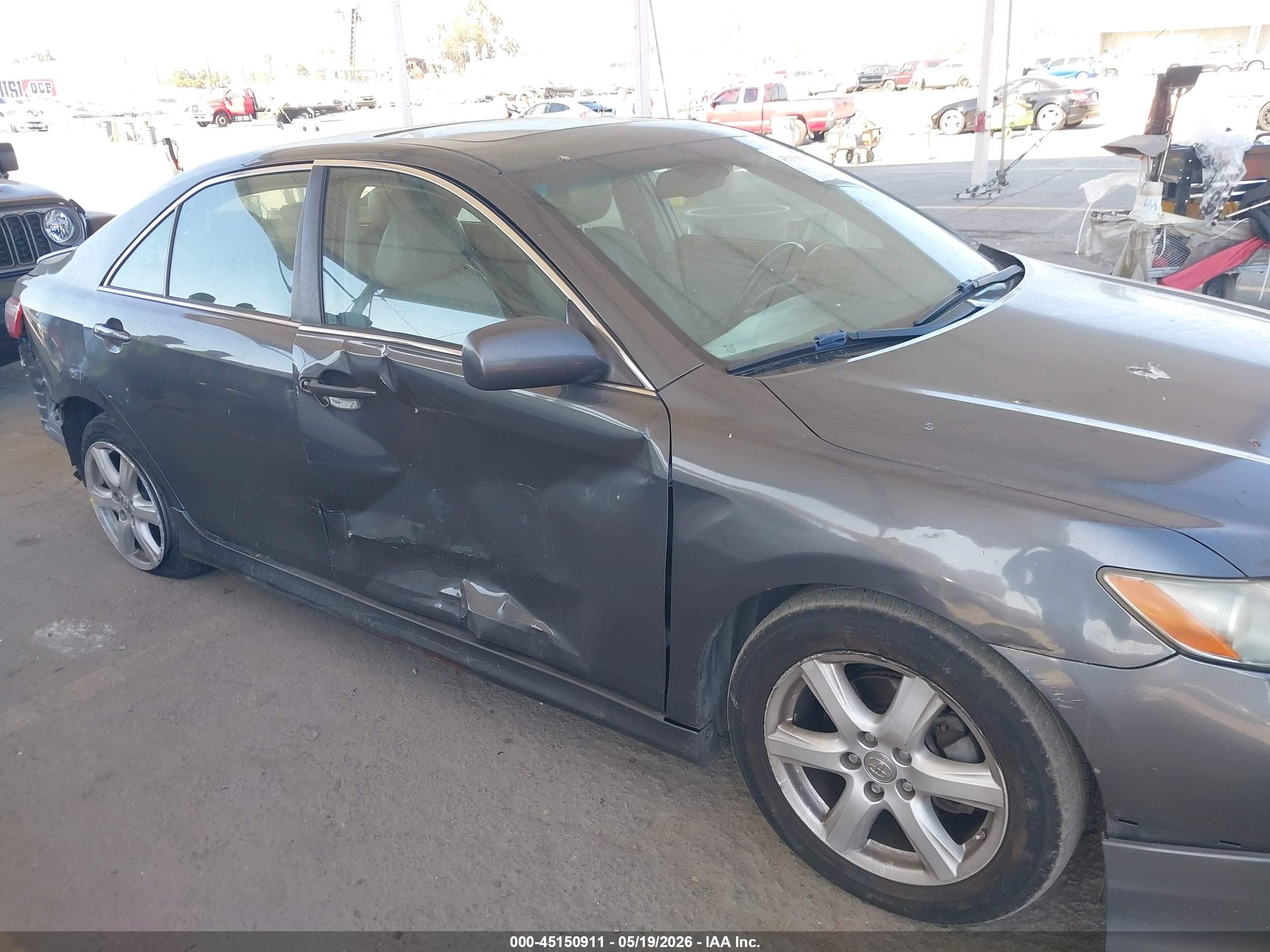 2007 Toyota Camry Se V6 Gray vin: 4T1BK46K27U551225