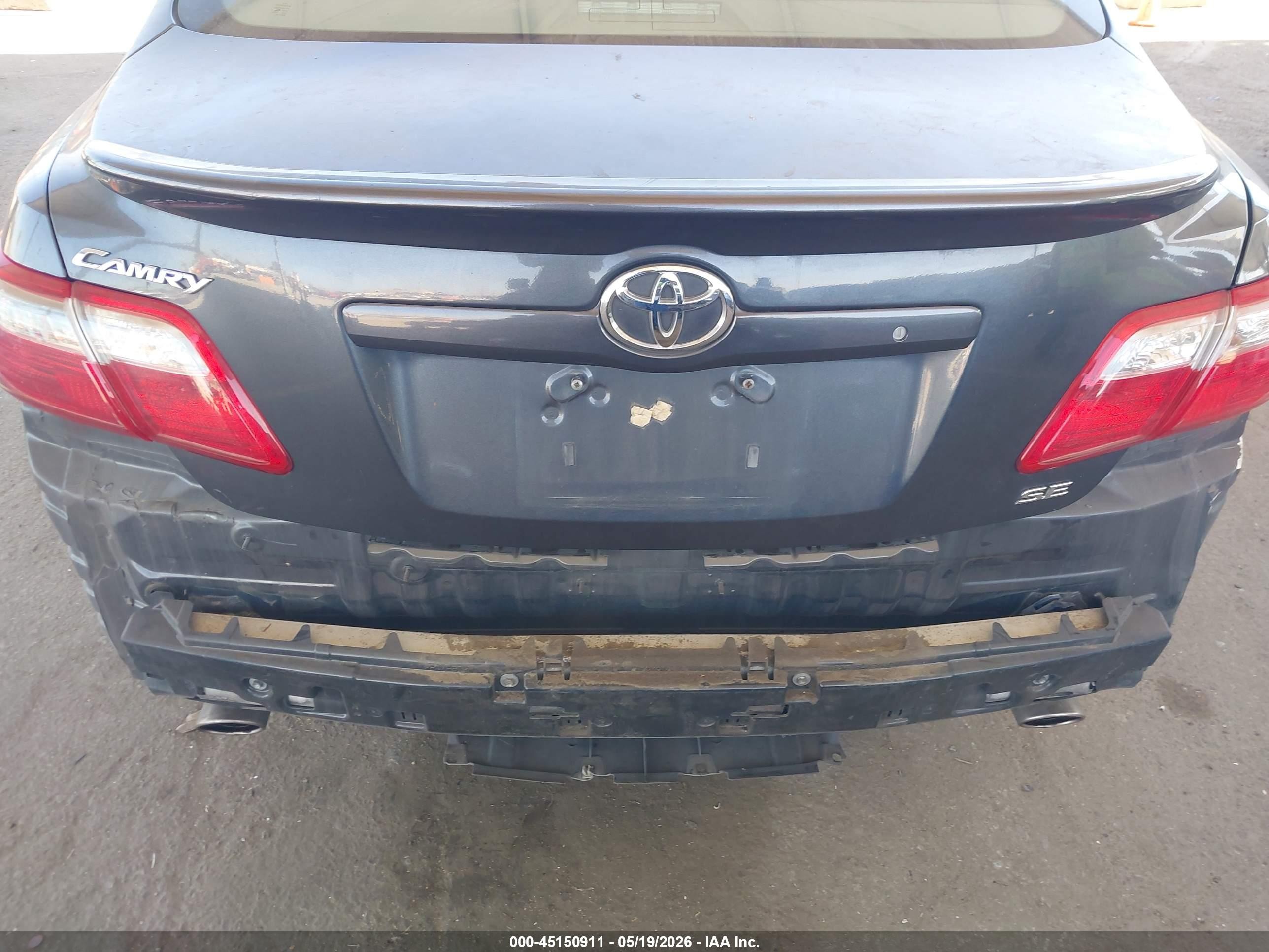 2007 Toyota Camry Se V6 Gray vin: 4T1BK46K27U551225