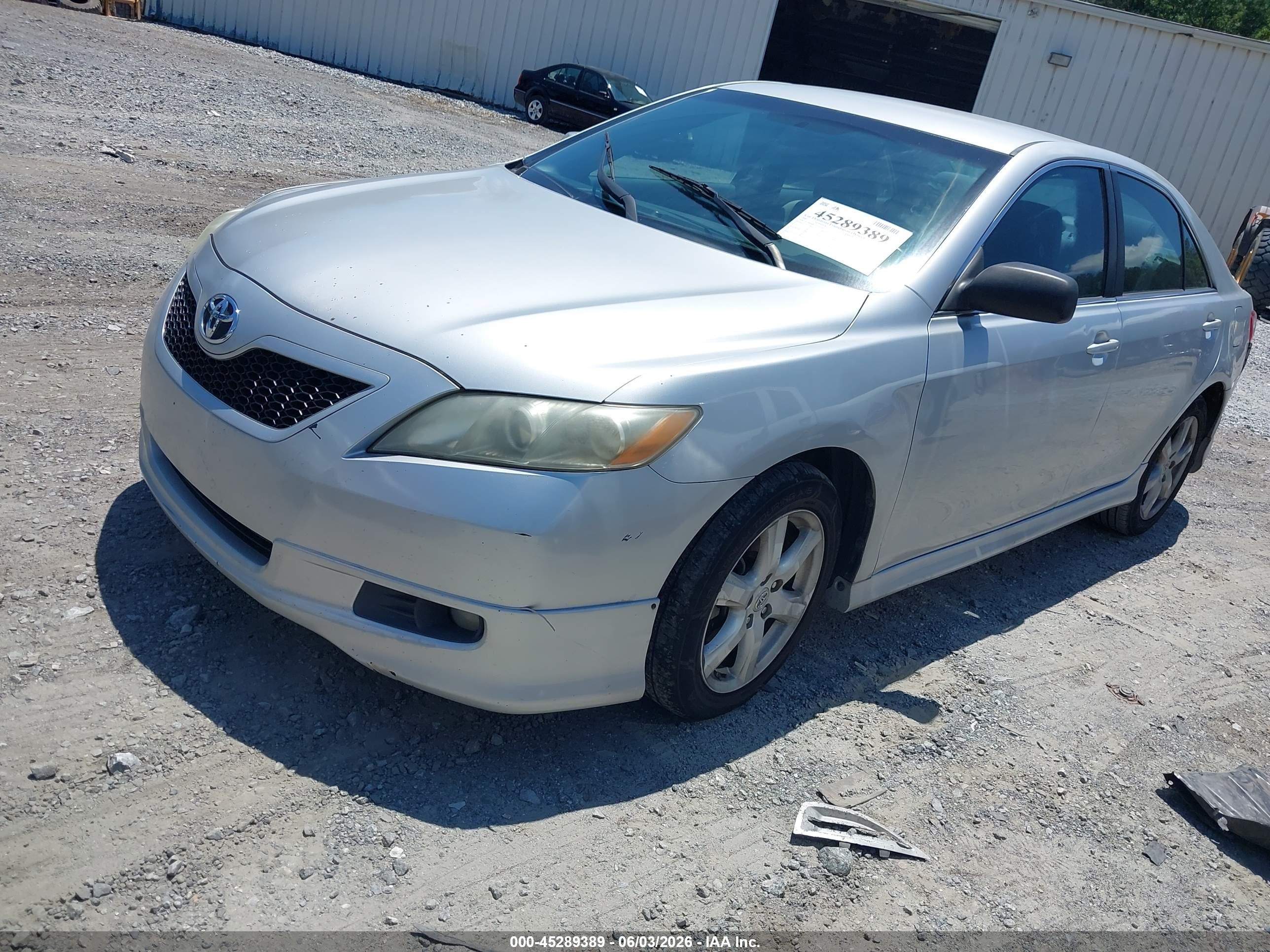 2007 Toyota Camry Se V6 Silver vin: 4T1BK46K27U551595