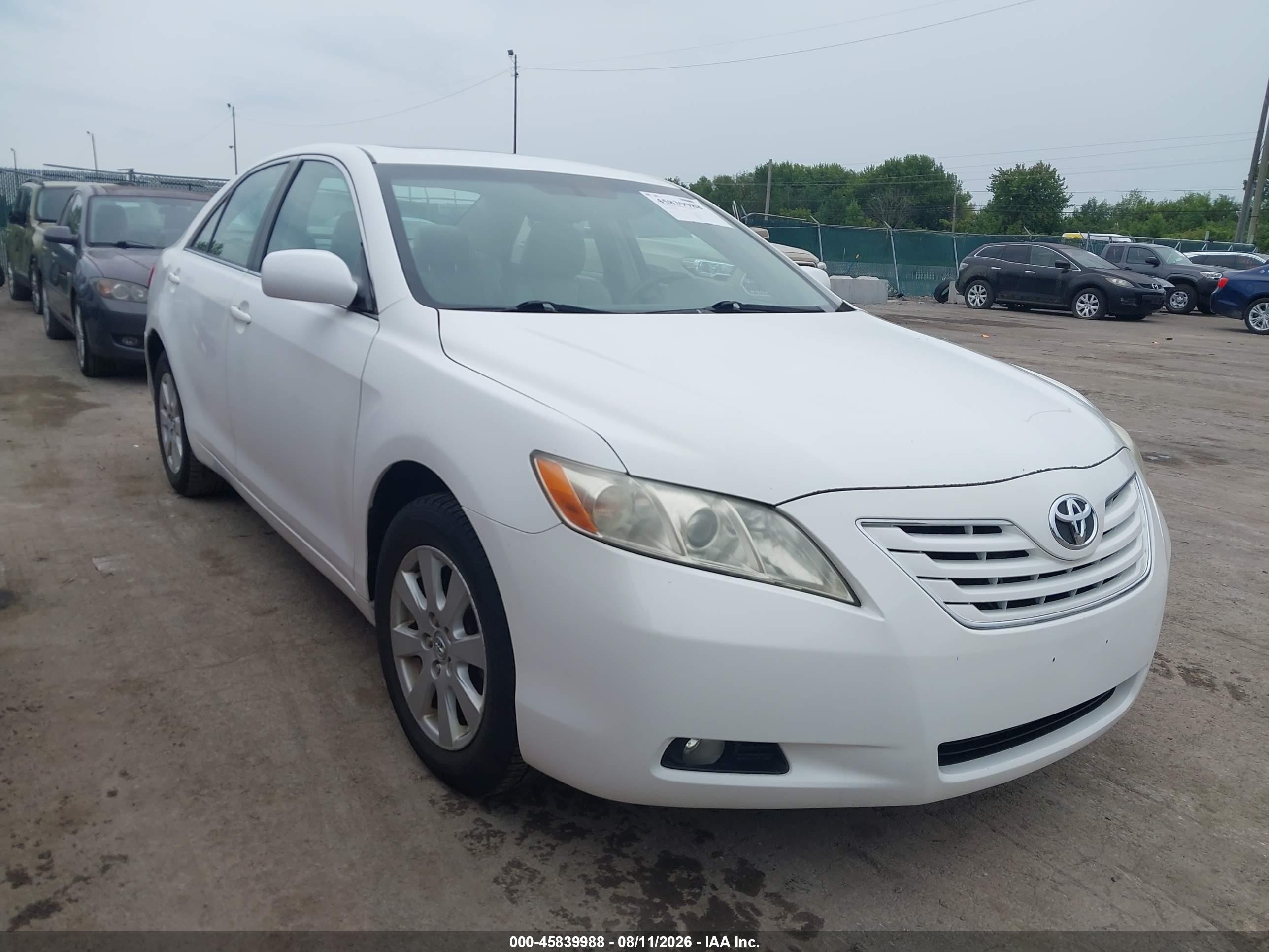 2007 Toyota Camry Xle V6 White vin: 4T1BK46K27U558286