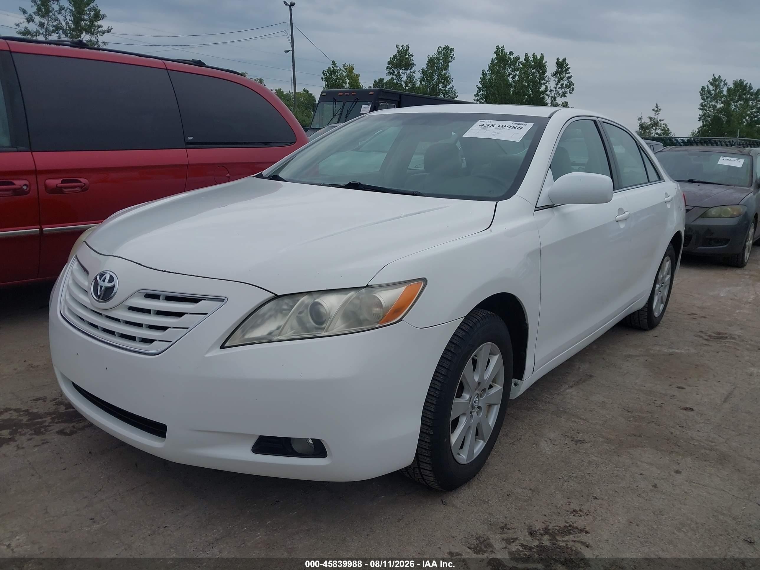 2007 Toyota Camry Xle V6 White vin: 4T1BK46K27U558286