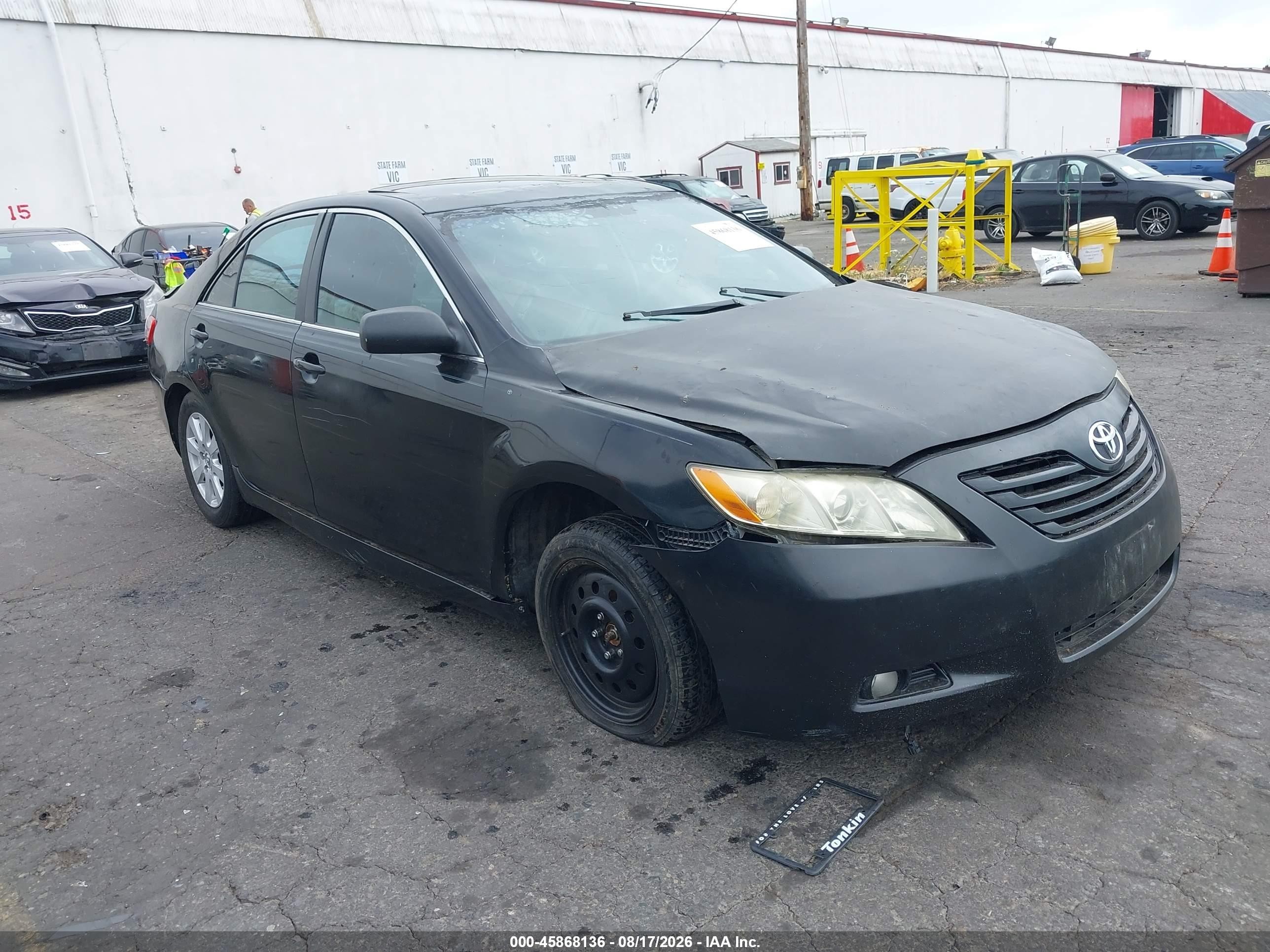 2008 Toyota Camry Xle Black vin: 4T1BK46K28U061000