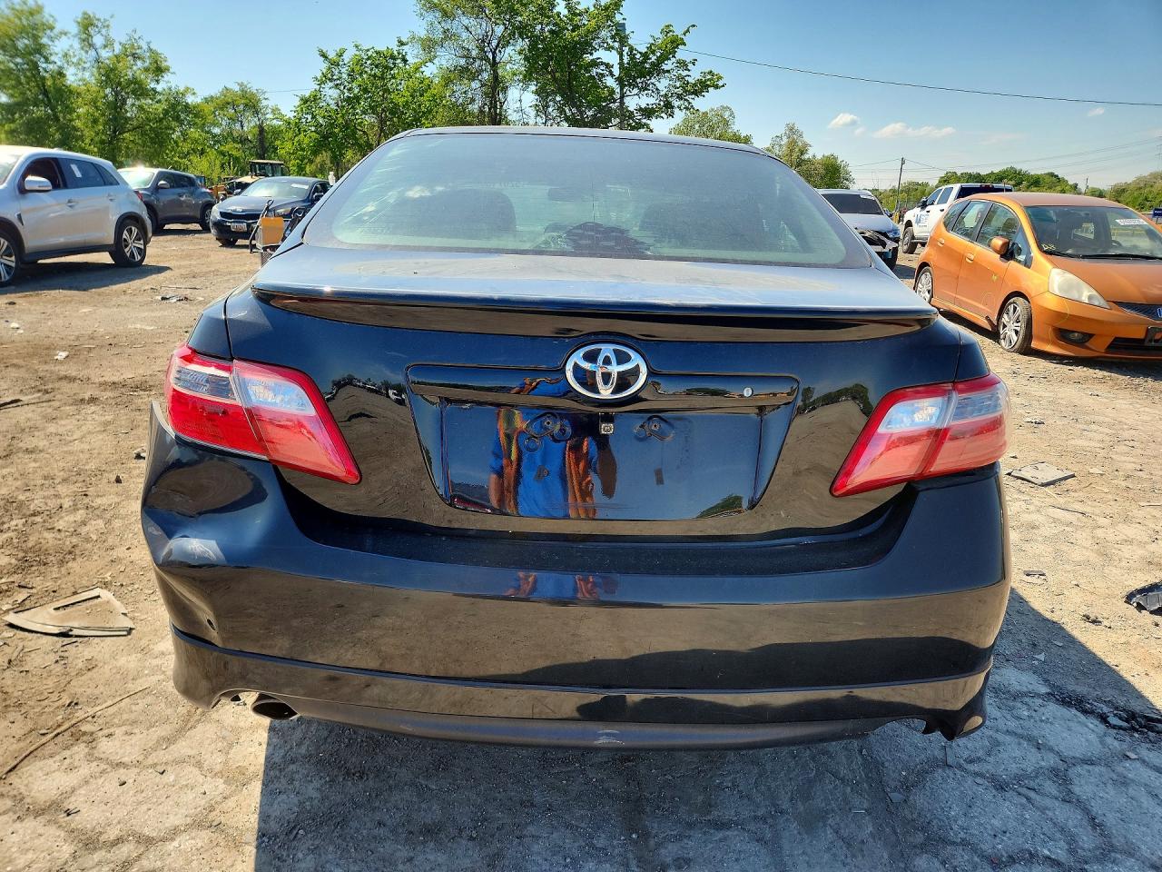 2008 Toyota Camry Se V6 Black vin: 4T1BK46K28U072658