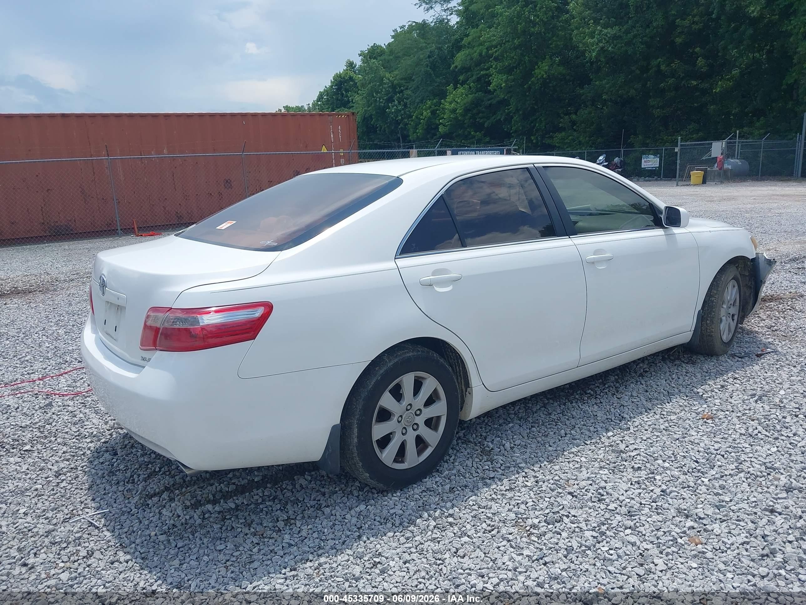 2008 Toyota Camry Xle V6 White vin: 4T1BK46K28U563778
