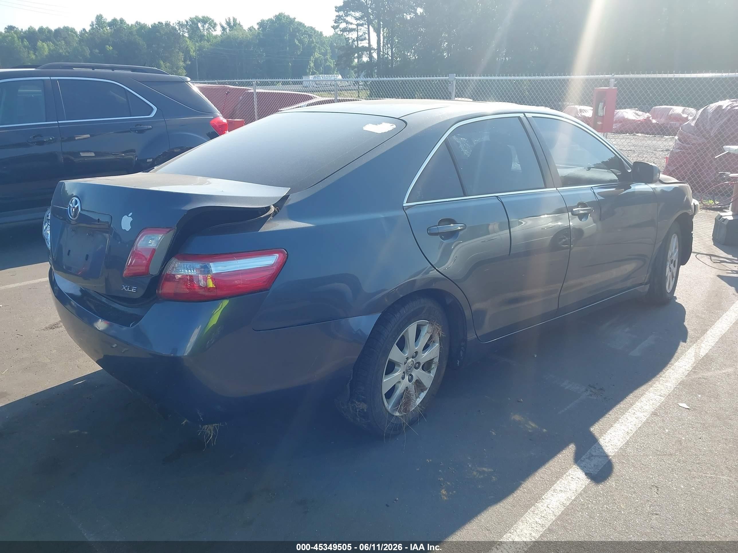 2008 Toyota Camry Xle V6 Dark Blue vin: 4T1BK46K28U575445