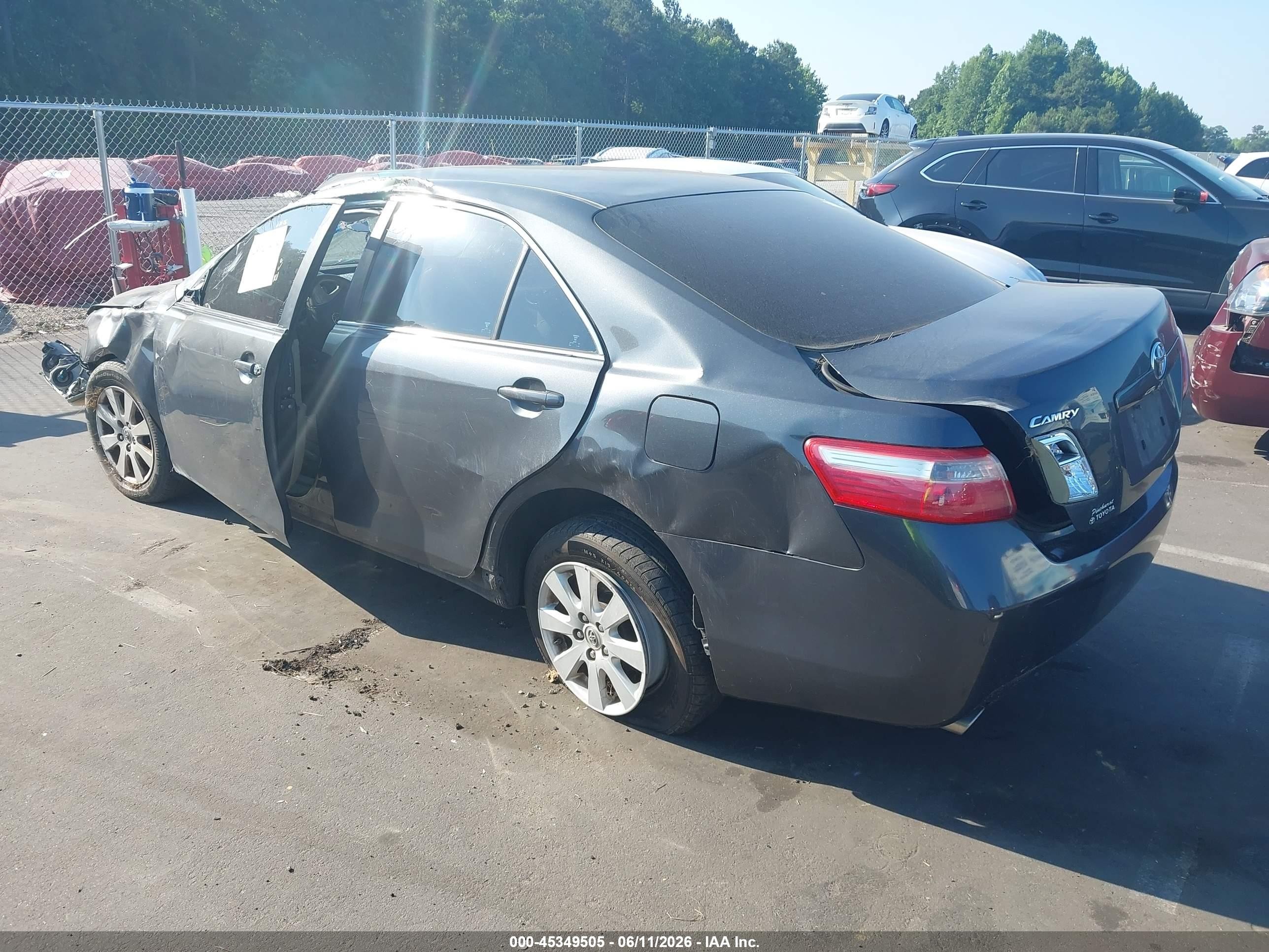 2008 Toyota Camry Xle V6 Dark Blue vin: 4T1BK46K28U575445
