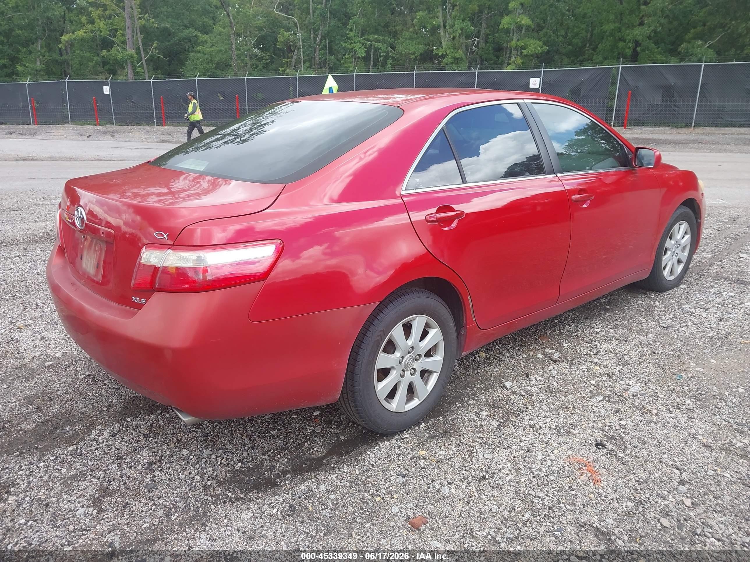 2009 Toyota Camry Xle V6 Red vin: 4T1BK46K29U076338