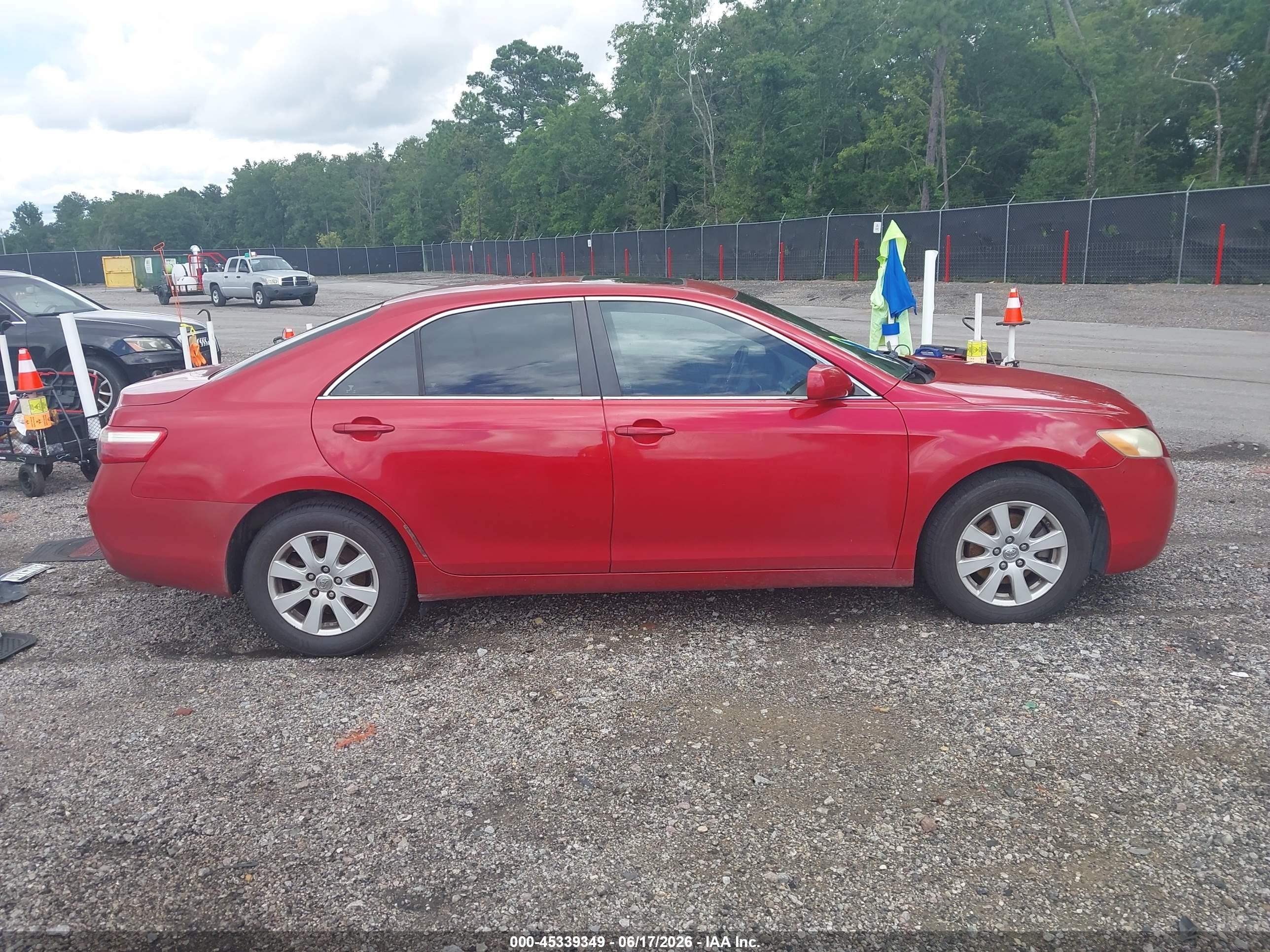 2009 Toyota Camry Xle V6 Red vin: 4T1BK46K29U076338