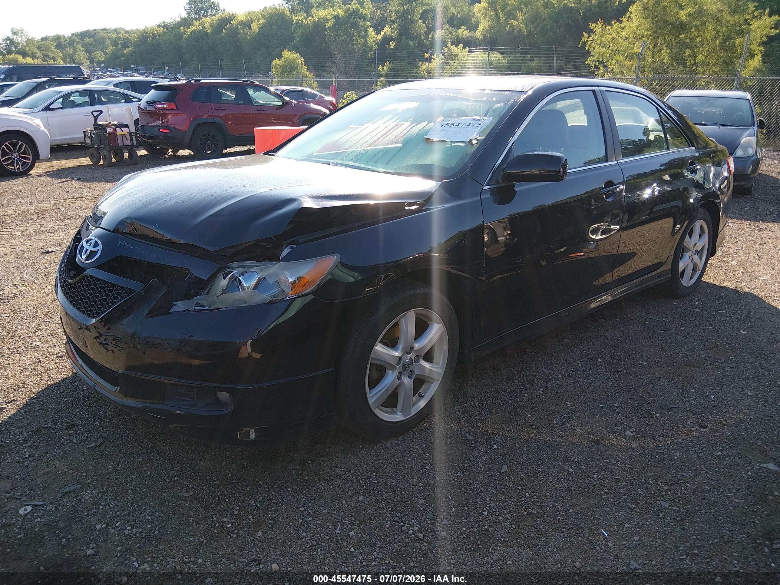 2009 Toyota Camry Se V6 Black vin: 4T1BK46K29U093396