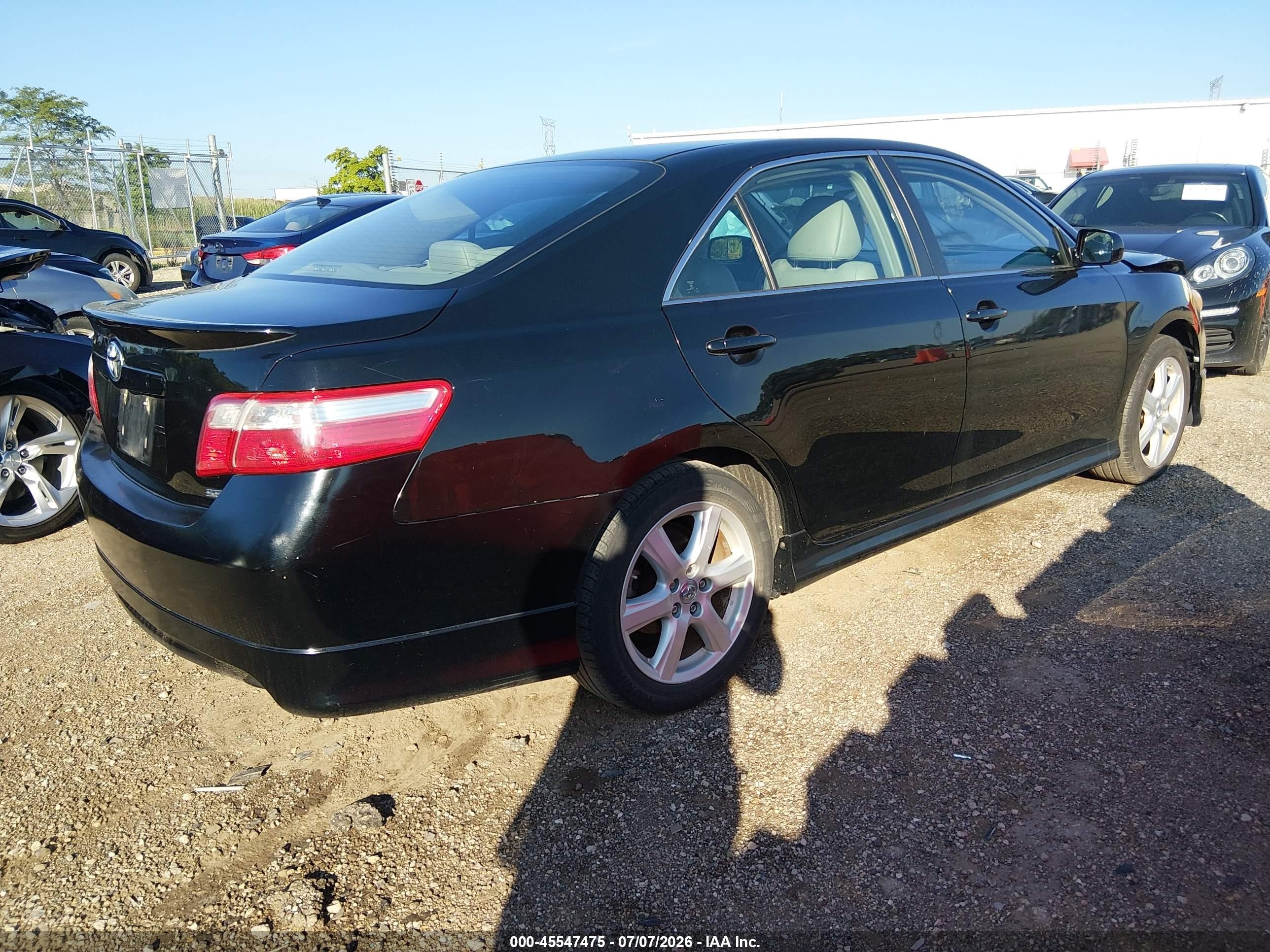 2009 Toyota Camry Se V6 Black vin: 4T1BK46K29U093396