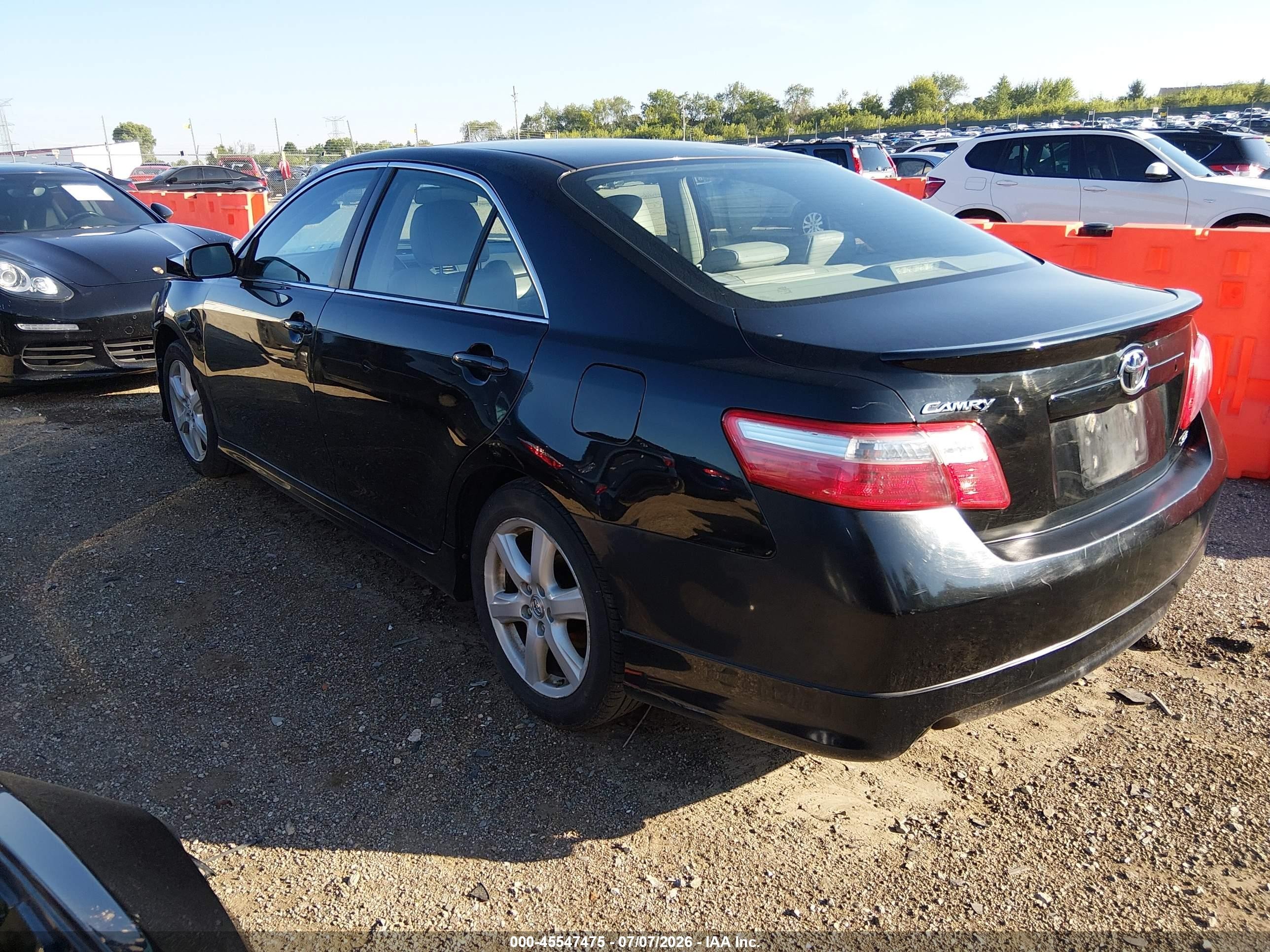 2009 Toyota Camry Se V6 Black vin: 4T1BK46K29U093396
