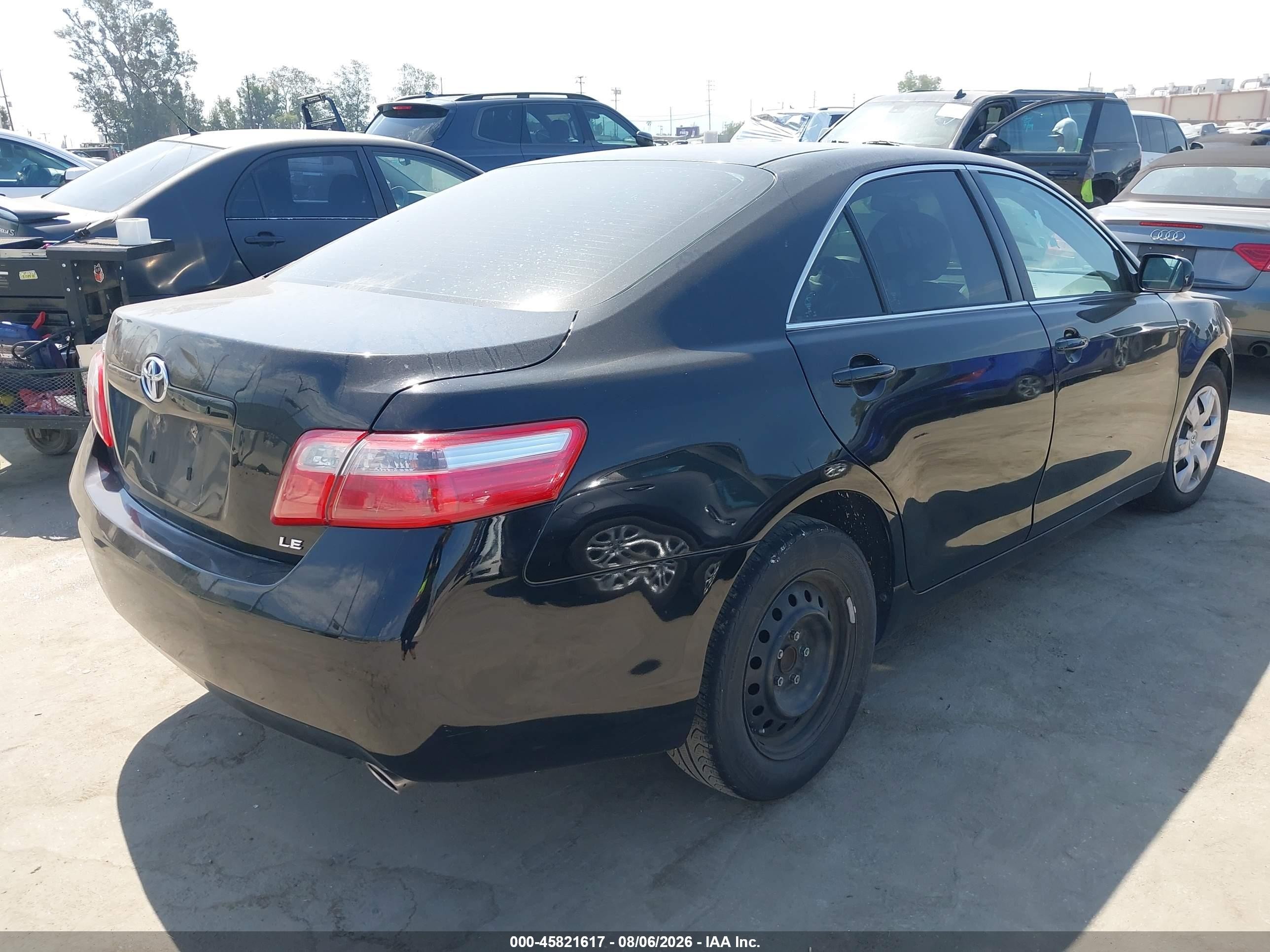 2009 Toyota Camry Le V6 Black vin: 4T1BK46K29U591761