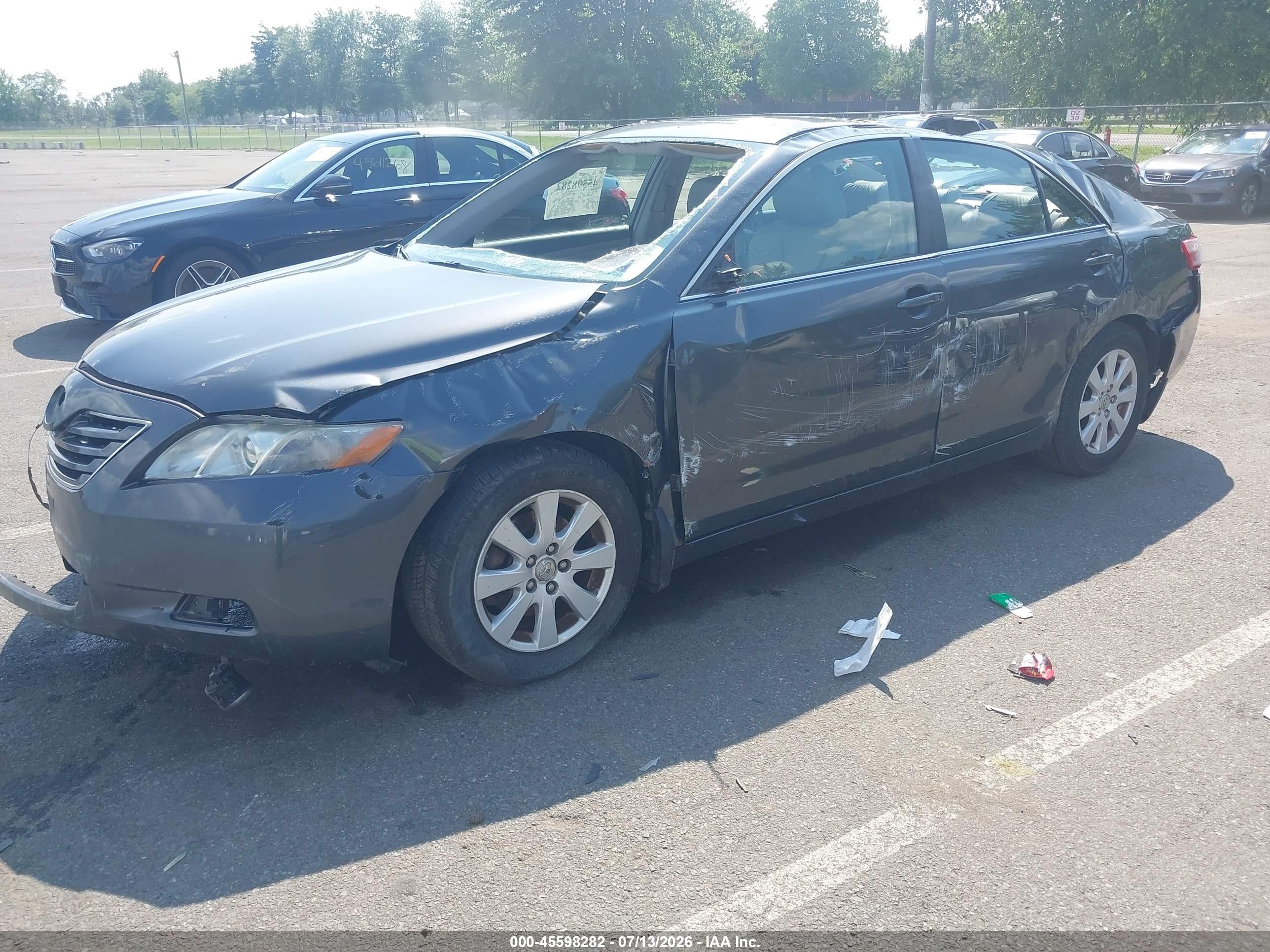2009 Toyota Camry Xle V6 Gray vin: 4T1BK46K29U594448