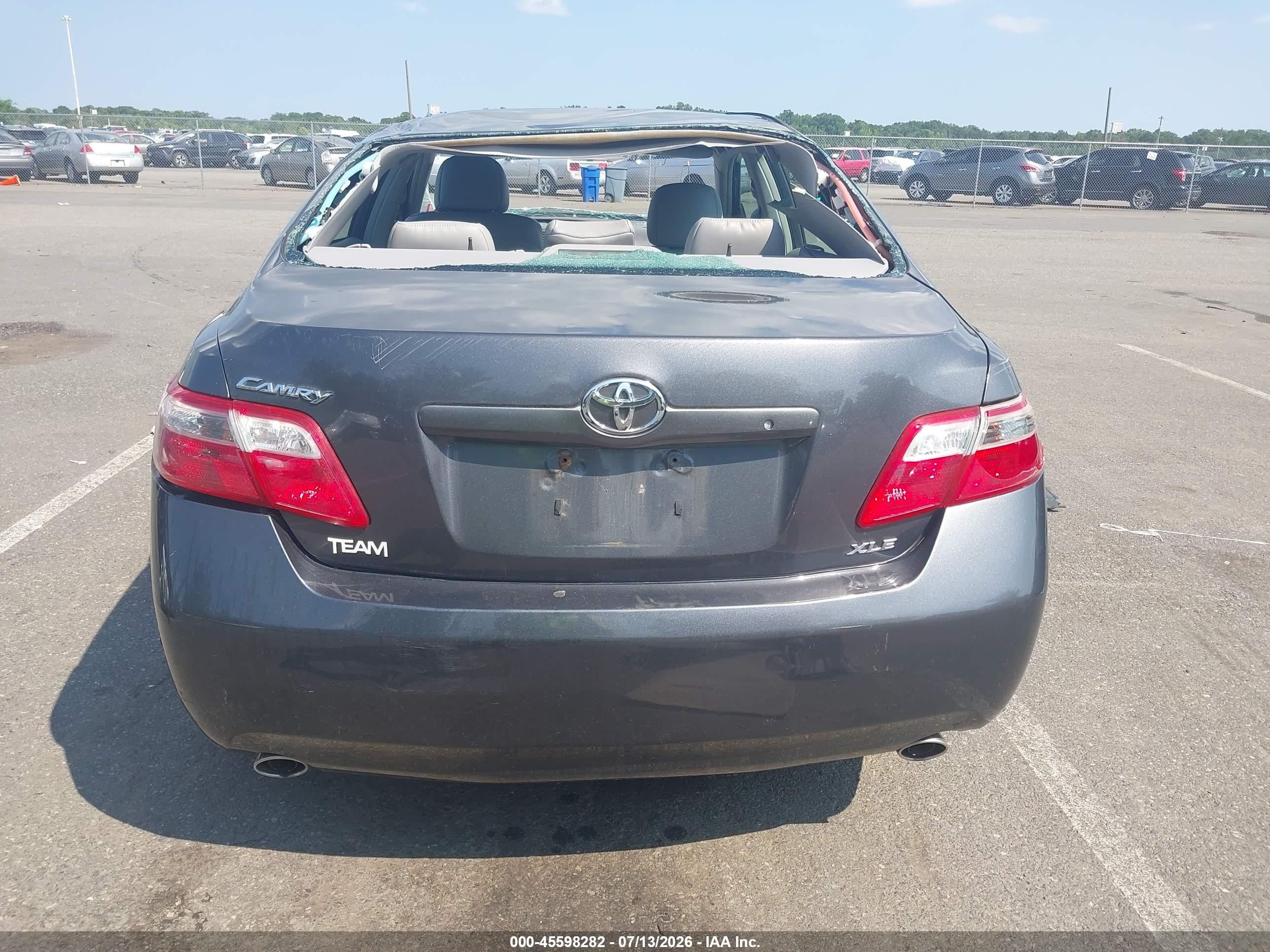 2009 Toyota Camry Xle V6 Gray vin: 4T1BK46K29U594448
