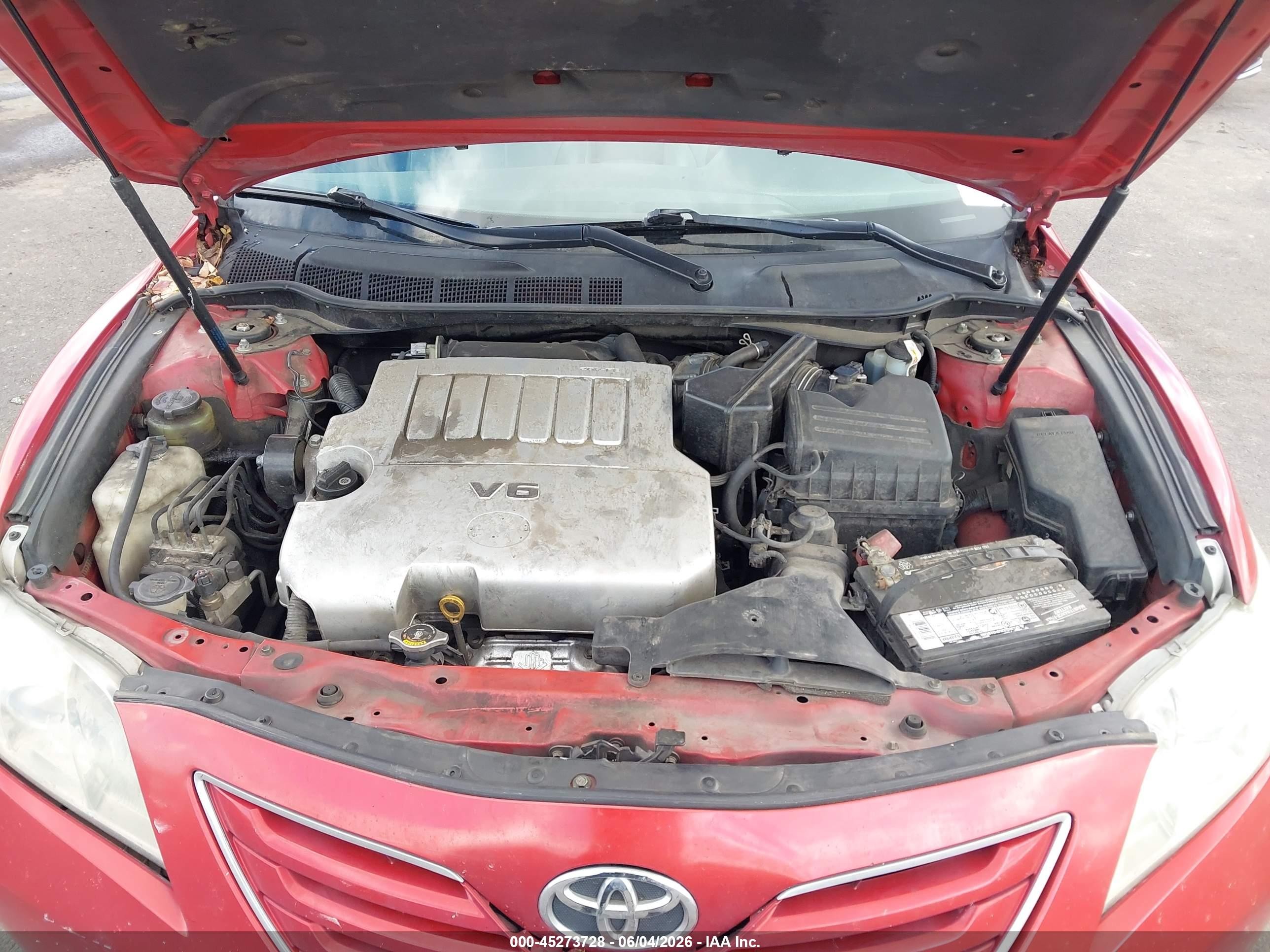 2007 Toyota Camry Xle V6 Red vin: 4T1BK46K37U007686