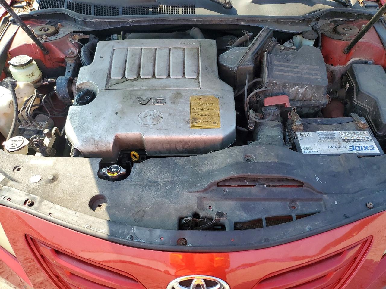 2007 Toyota Camry Le V6 Red vin: 4T1BK46K37U009423