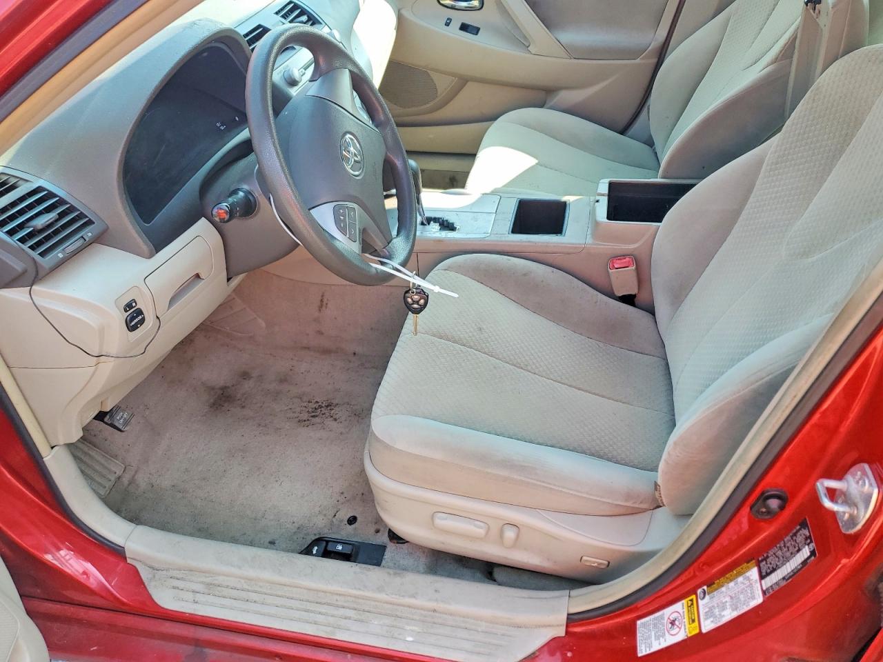 2007 Toyota Camry Le V6 Red vin: 4T1BK46K37U009423