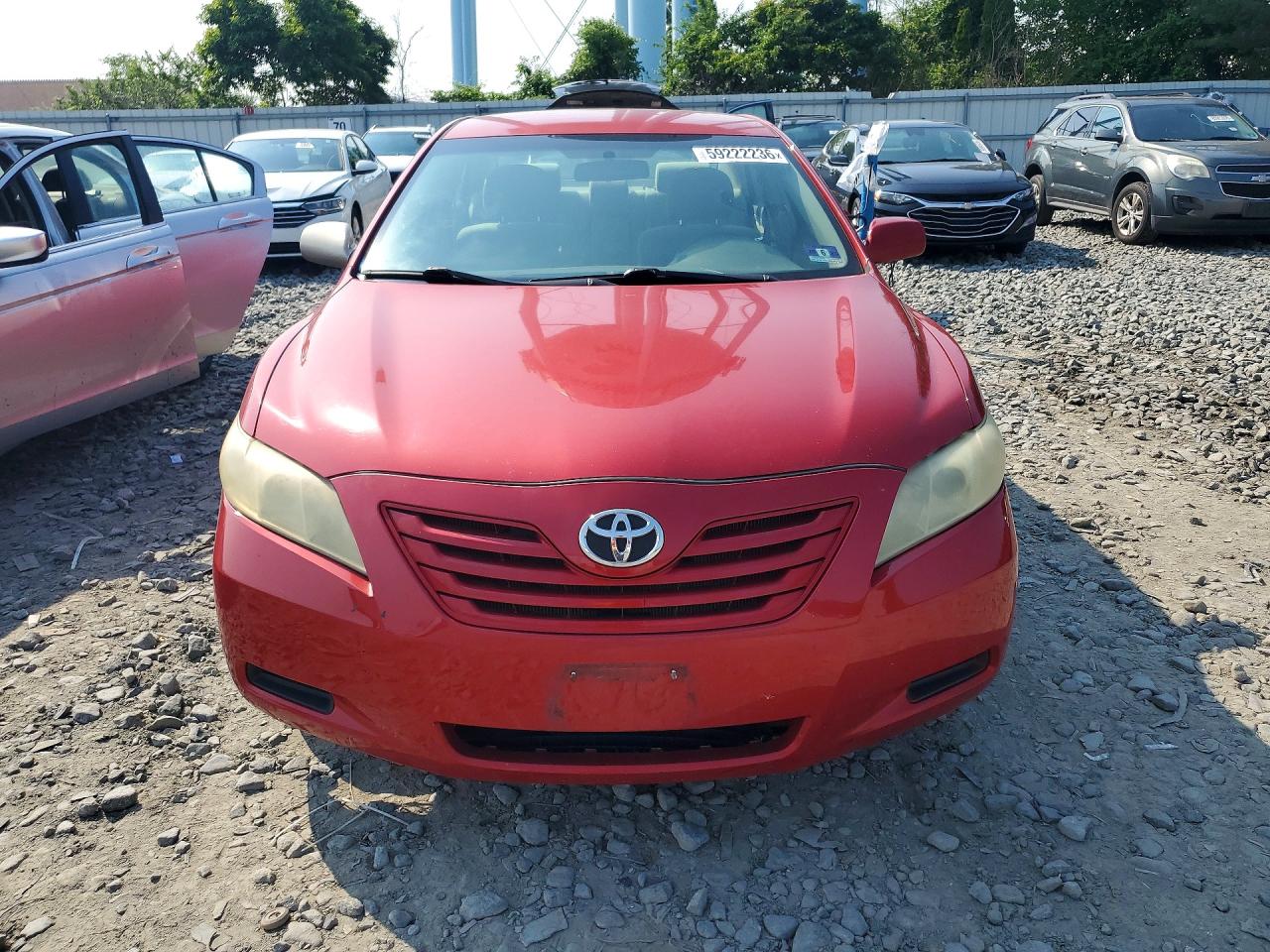 2007 Toyota Camry Le V6 Red vin: 4T1BK46K37U009423