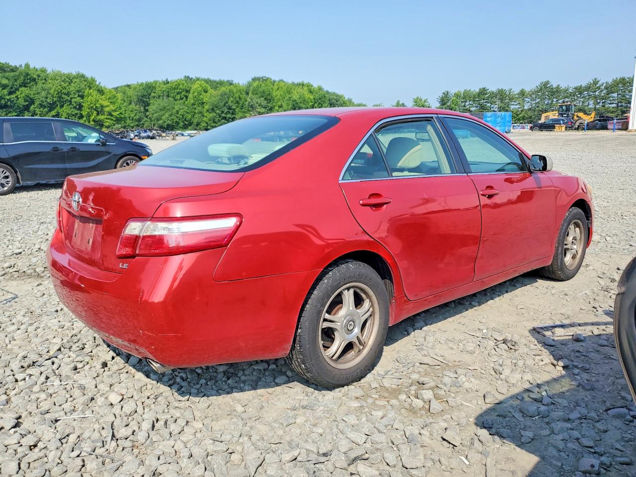 2007 Toyota Camry Le V6 Red vin: 4T1BK46K37U009423