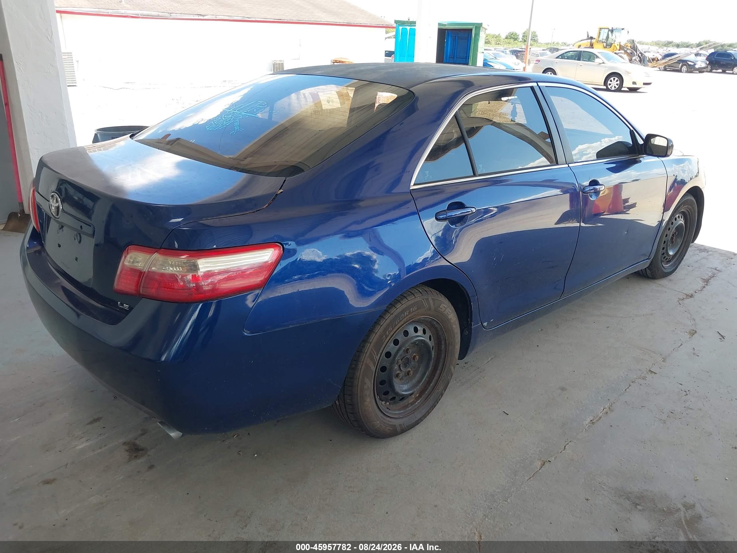 2007 Toyota Camry Le V6 Blue vin: 4T1BK46K37U010541