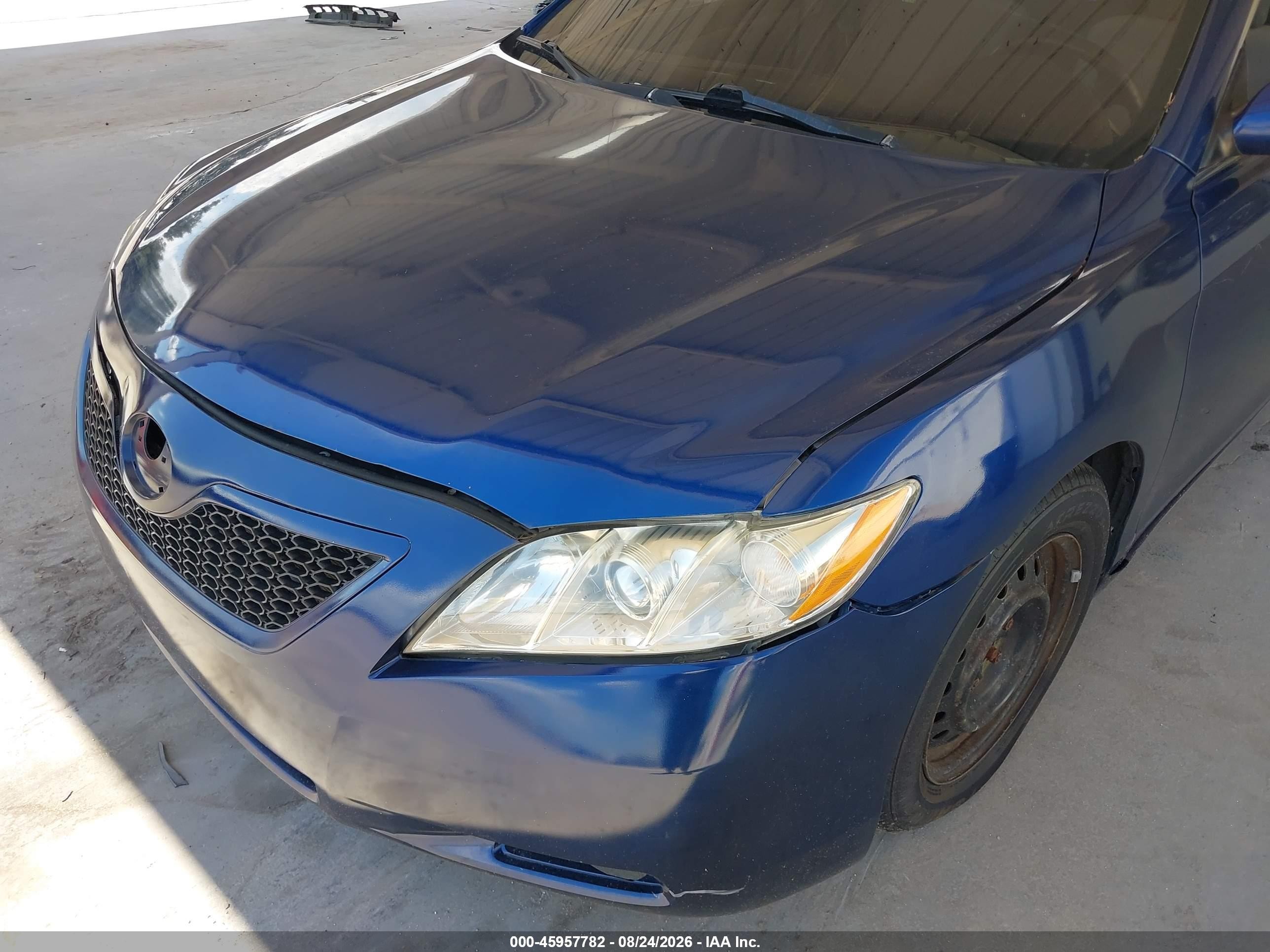 2007 Toyota Camry Le V6 Blue vin: 4T1BK46K37U010541