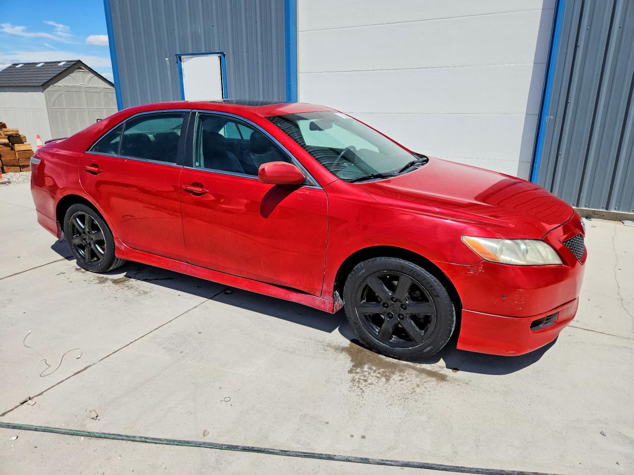 2007 Toyota Camry Se V6 Red vin: 4T1BK46K37U020700