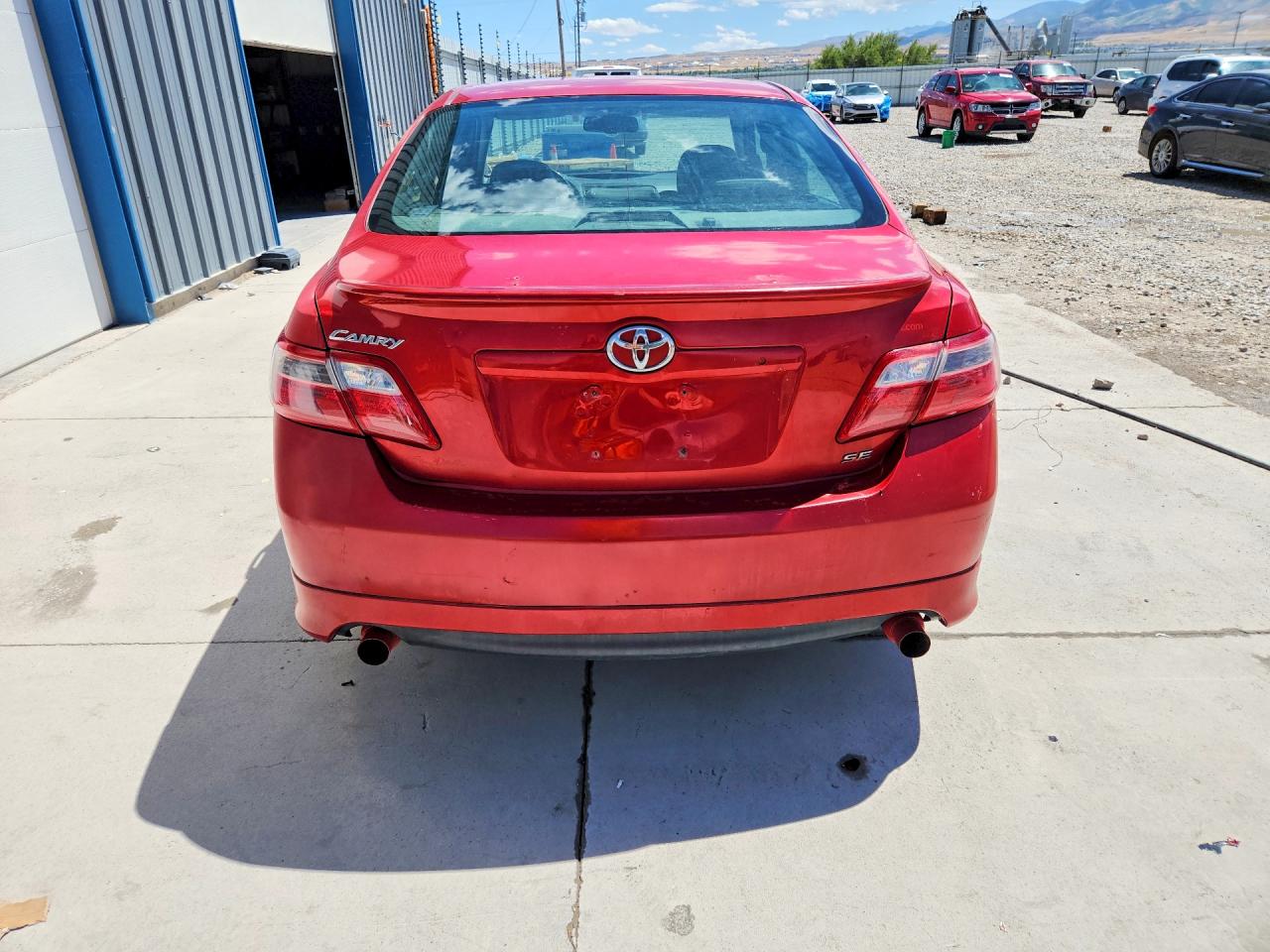 2007 Toyota Camry Se V6 Red vin: 4T1BK46K37U020700