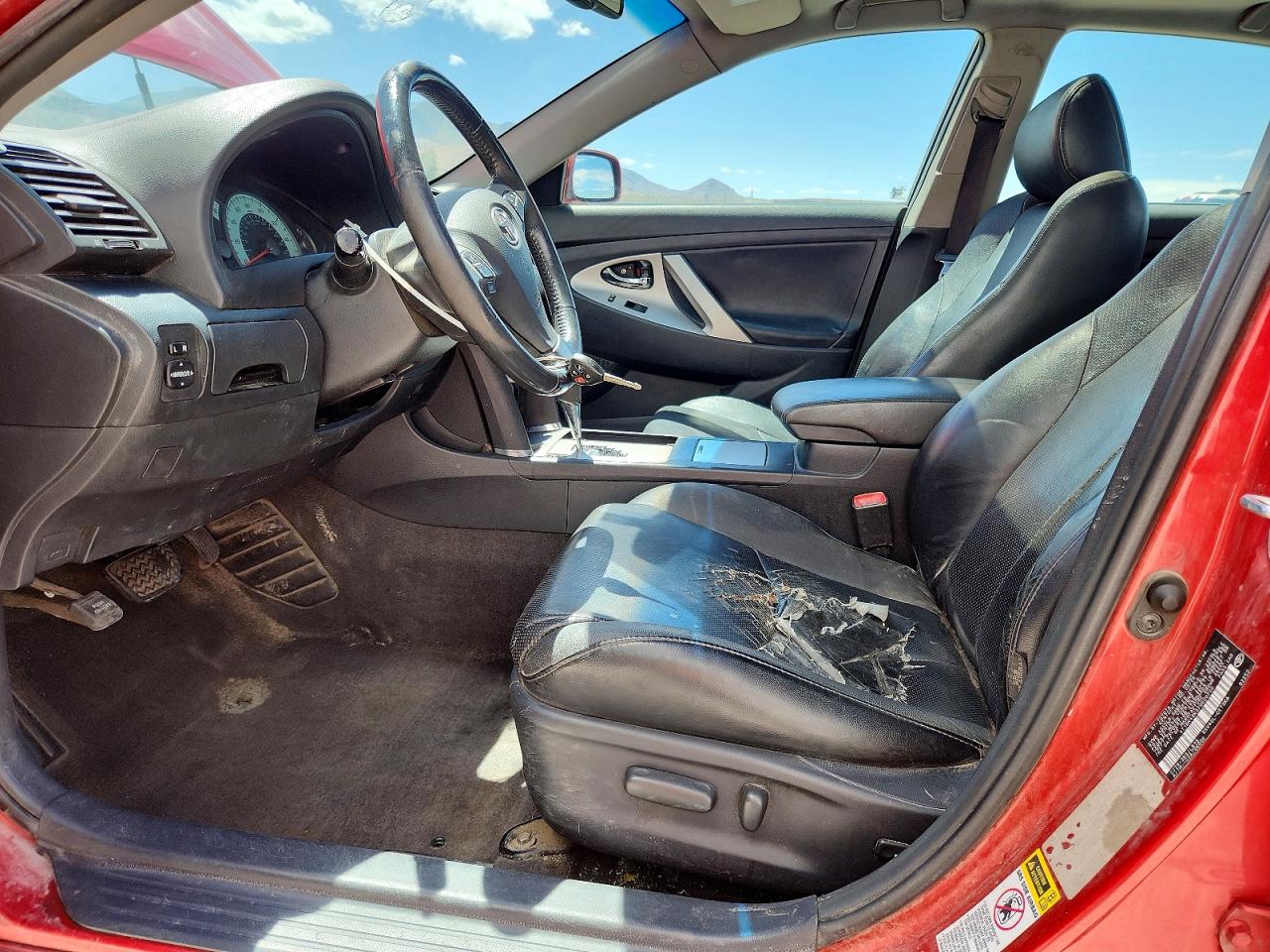 2007 Toyota Camry Se V6 Red vin: 4T1BK46K37U020700