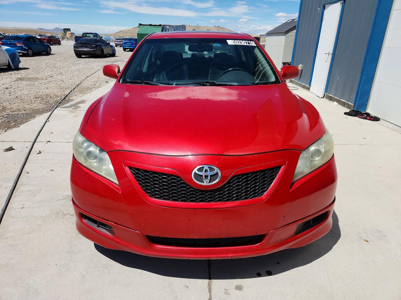 2007 Toyota Camry Se V6 Red vin: 4T1BK46K37U020700